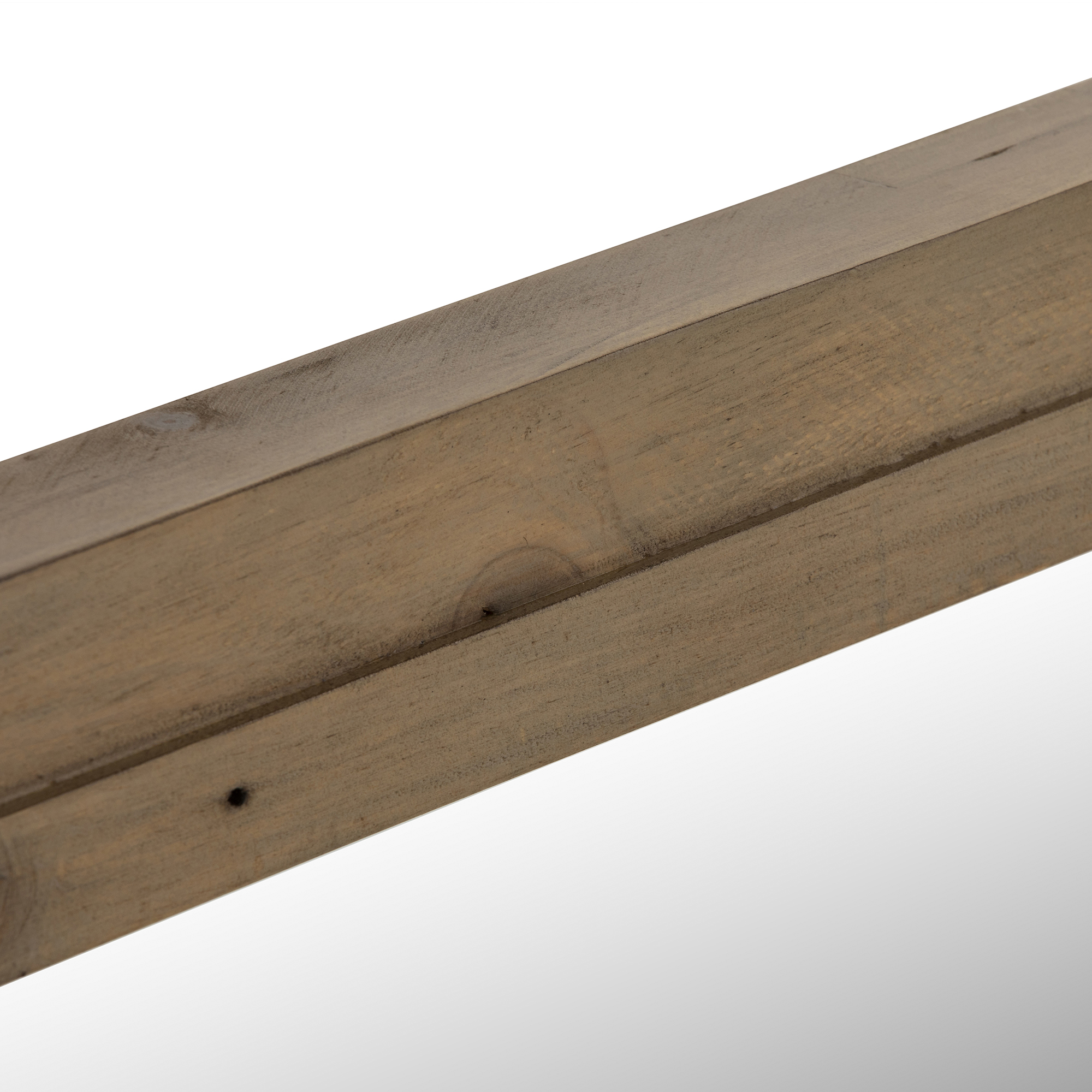 Tosca Reclaimed Wood Wall Mirror, Scrubbed teak