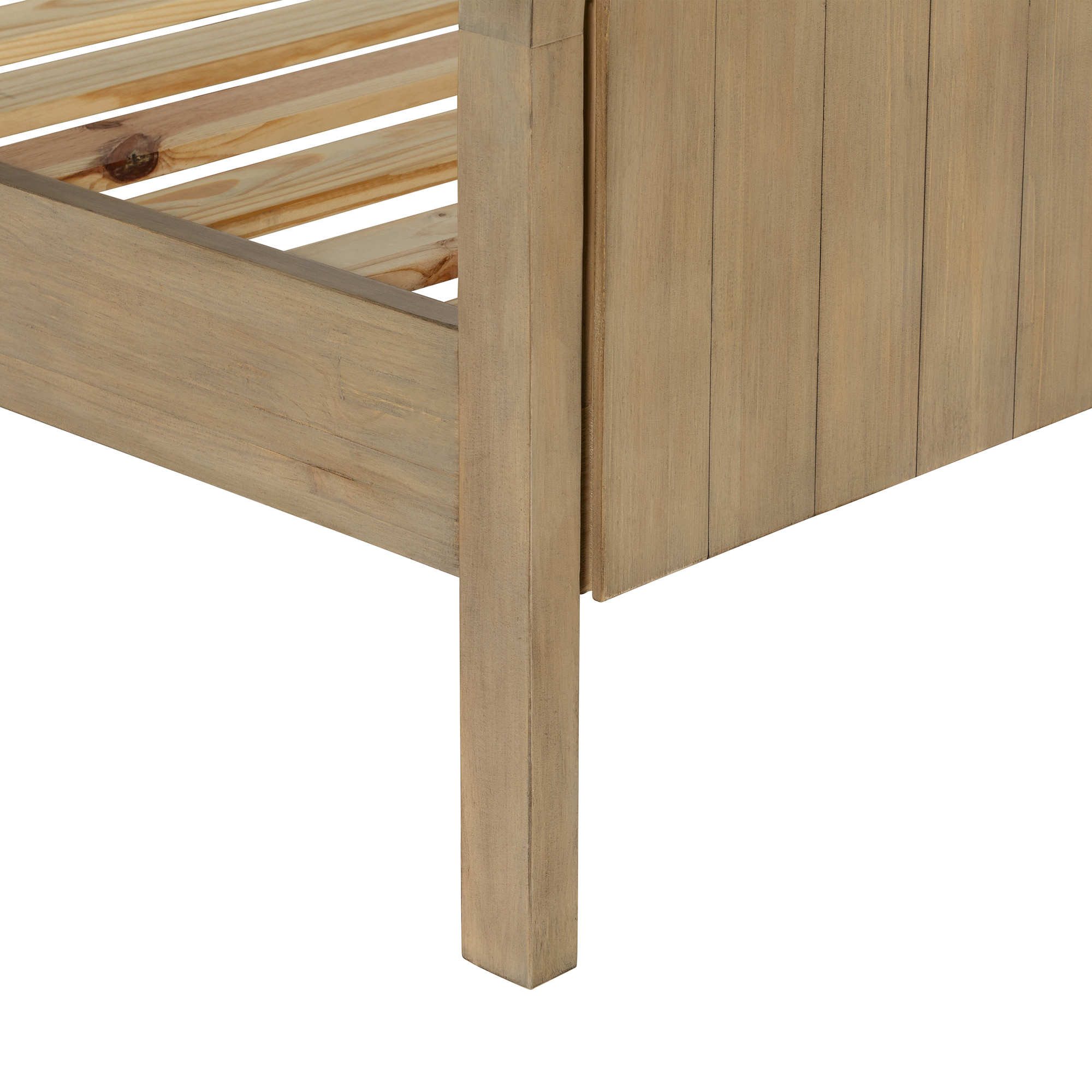 Tosca Reclaimed Wood Super King Bed, Scrubbed Teak