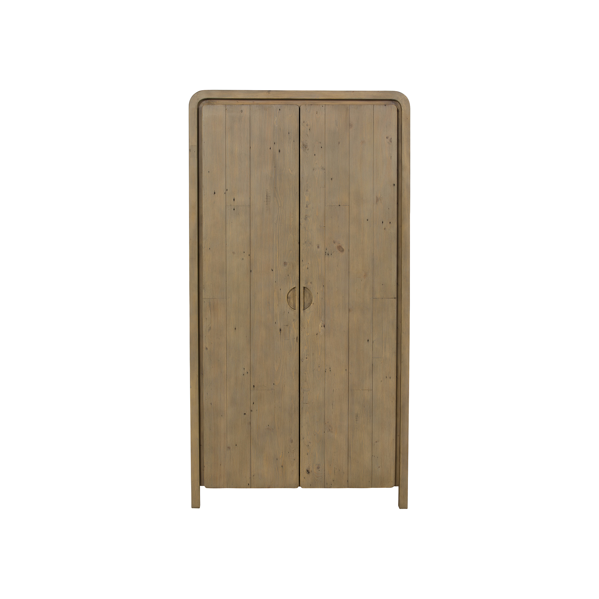 Tosca Reclaimed Wood 2 Door Wardrobe, Scrubbed teak