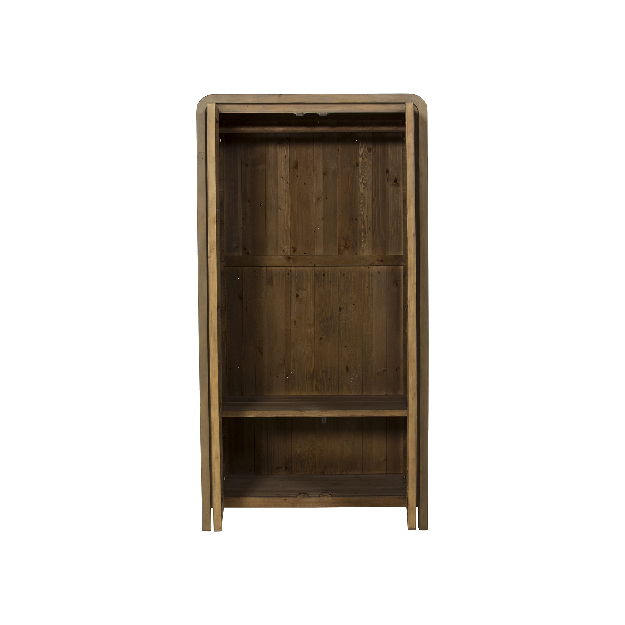 Tosca Reclaimed Wood 2 Door Wardrobe, Scrubbed teak
