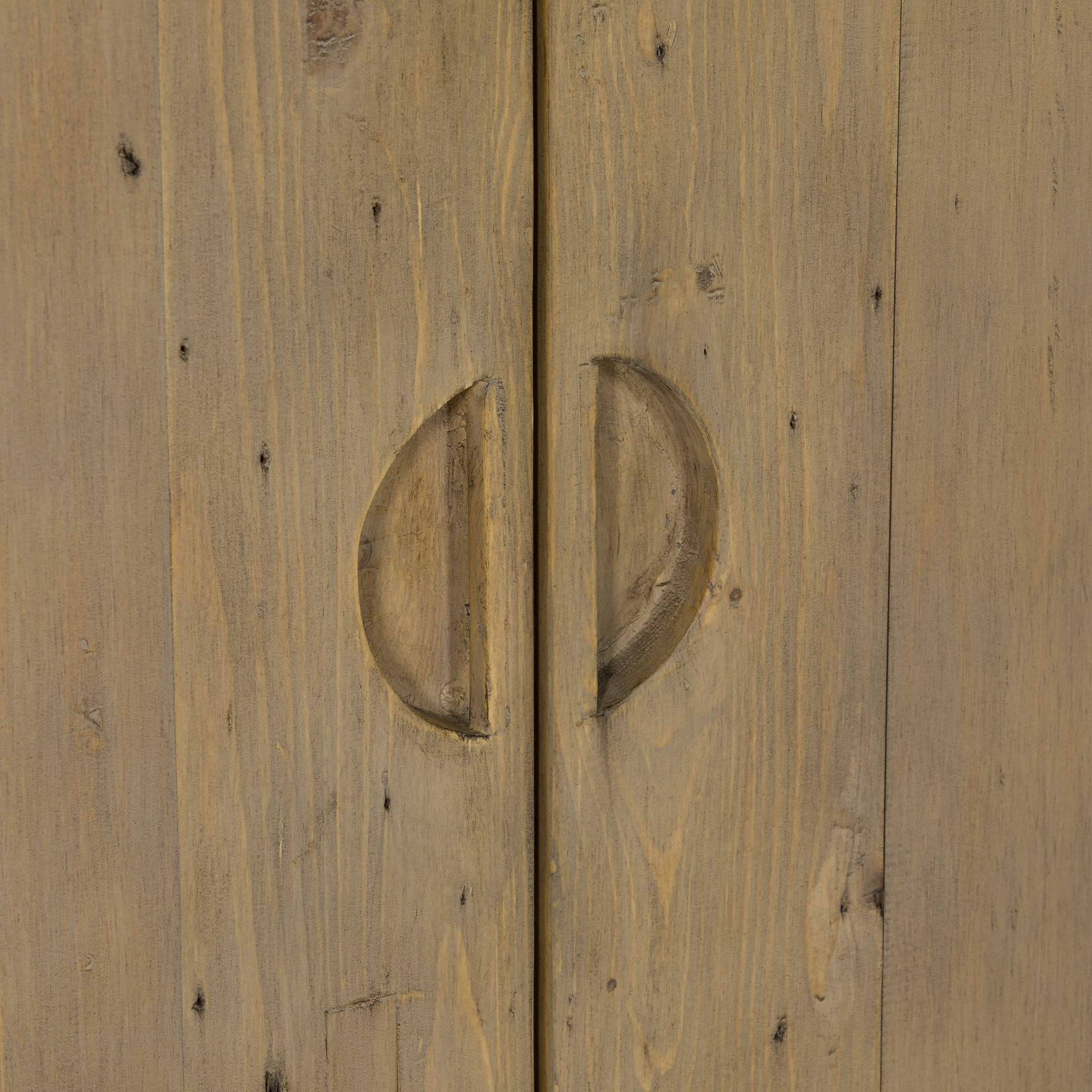 Tosca Reclaimed Wood 2 Door Wardrobe, Scrubbed teak