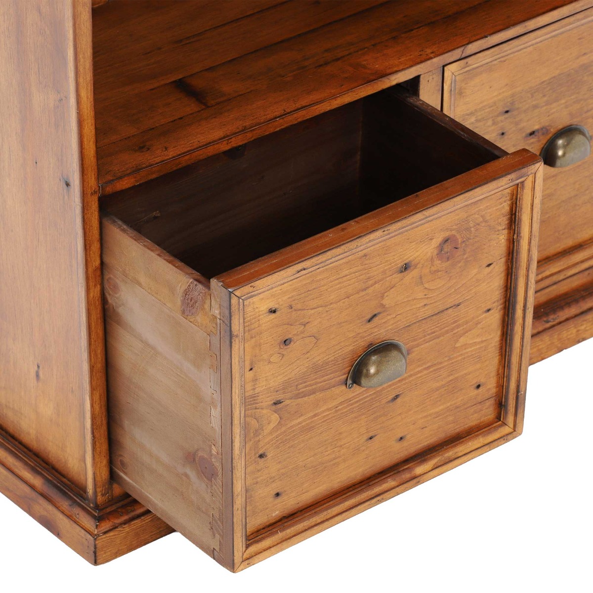 Villiers Reclaimed Wood Boat Bookcase, In Vintage Finish