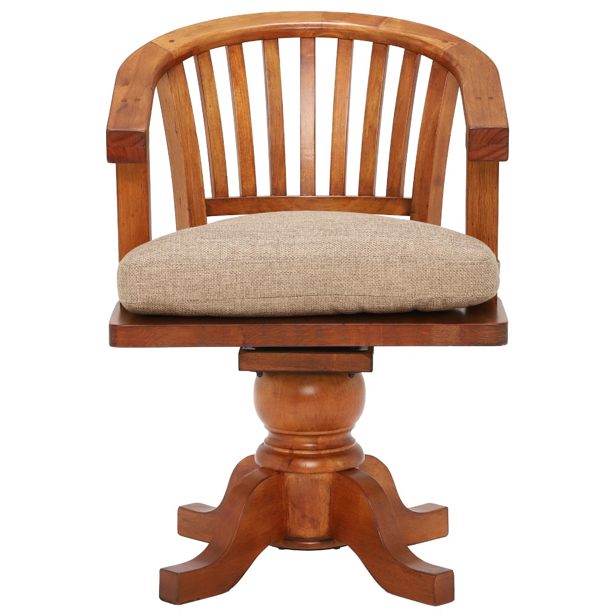 Villiers Swivel Chair, In Vintage Finish