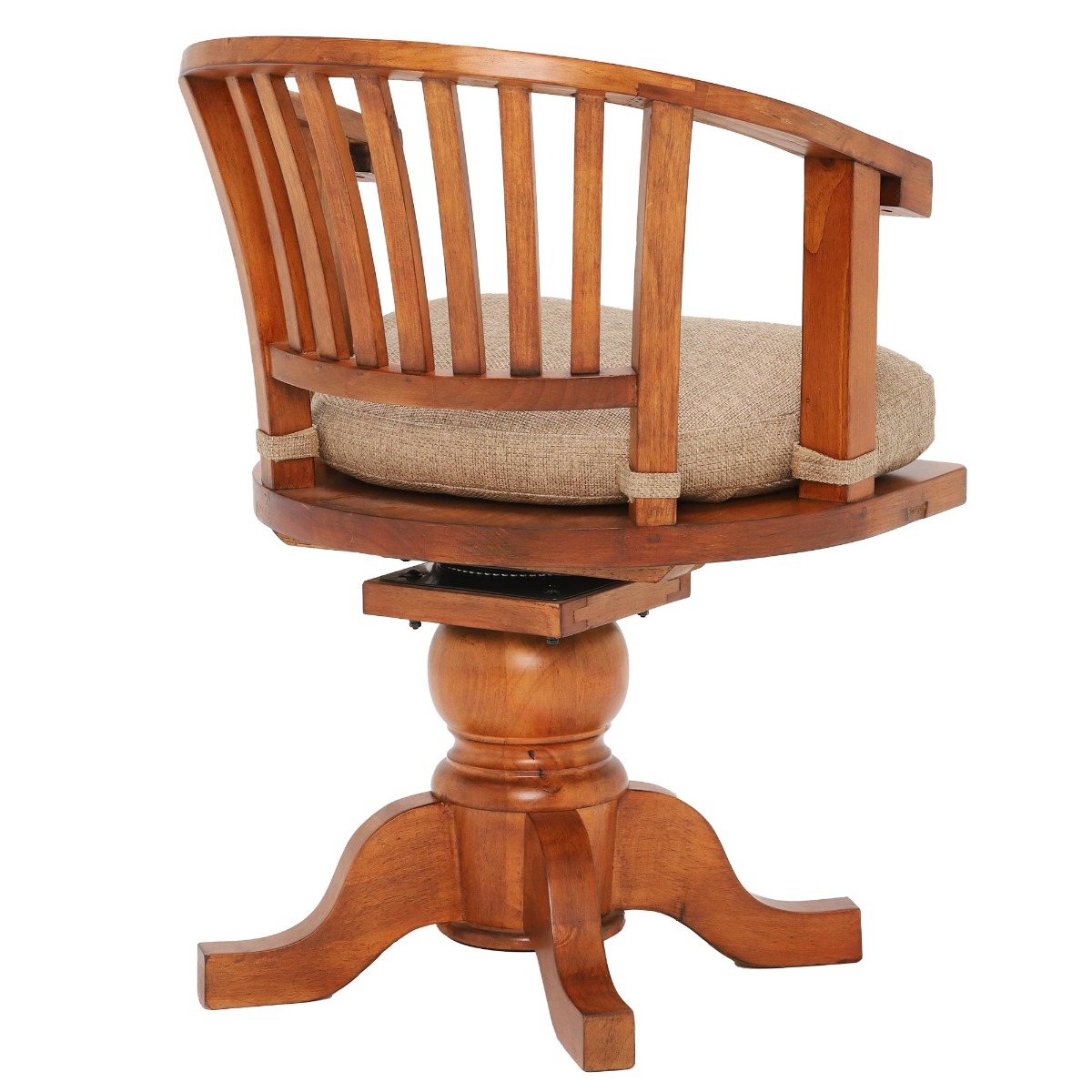 Villiers Swivel Chair, In Vintage Finish