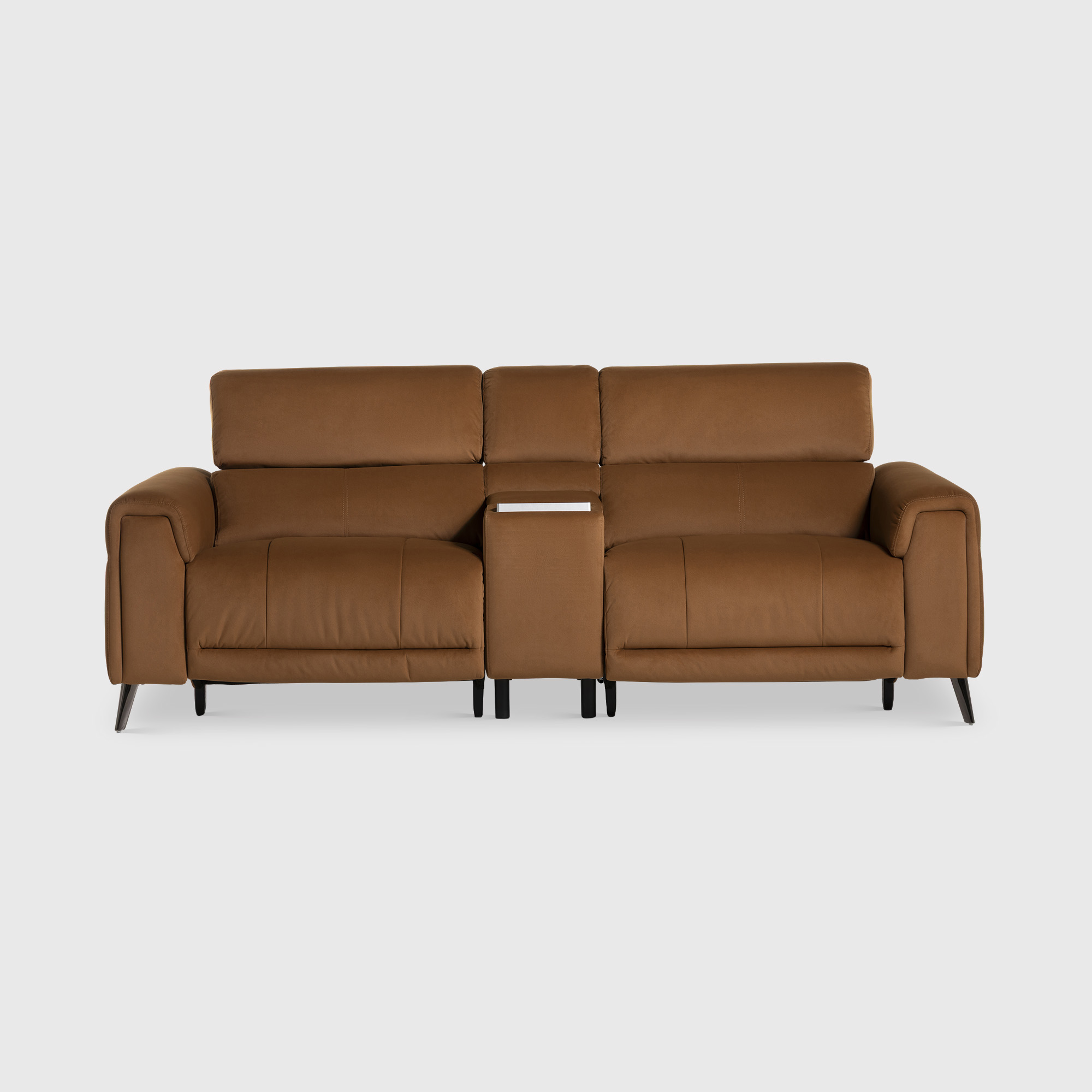 Kerren 2.5 Seater Power Recliner - With Entertainment Table In Bella Copper