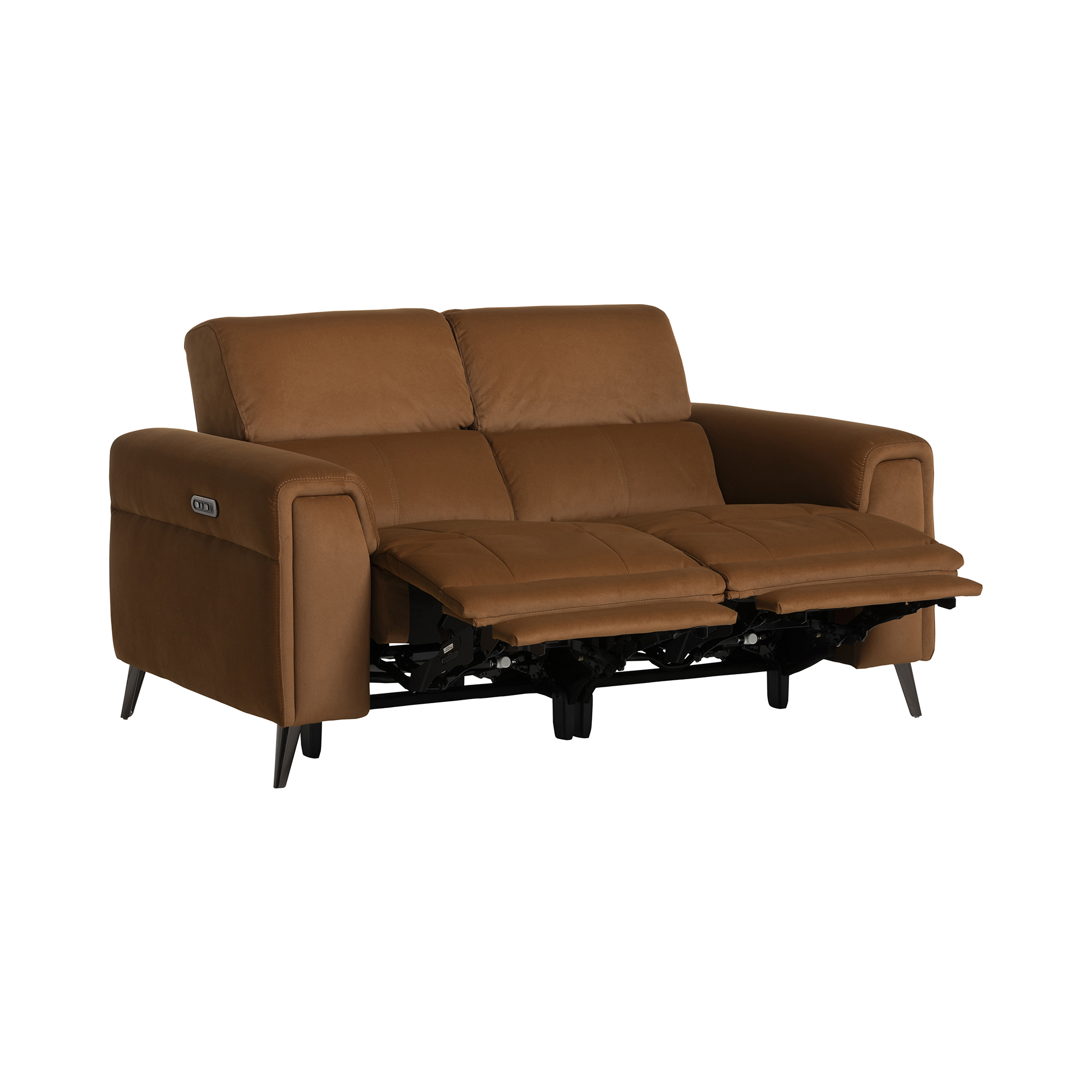 Kerren 2 Seater Power Recliner With Head Tilt - With Blue Tooth In Bella Copper