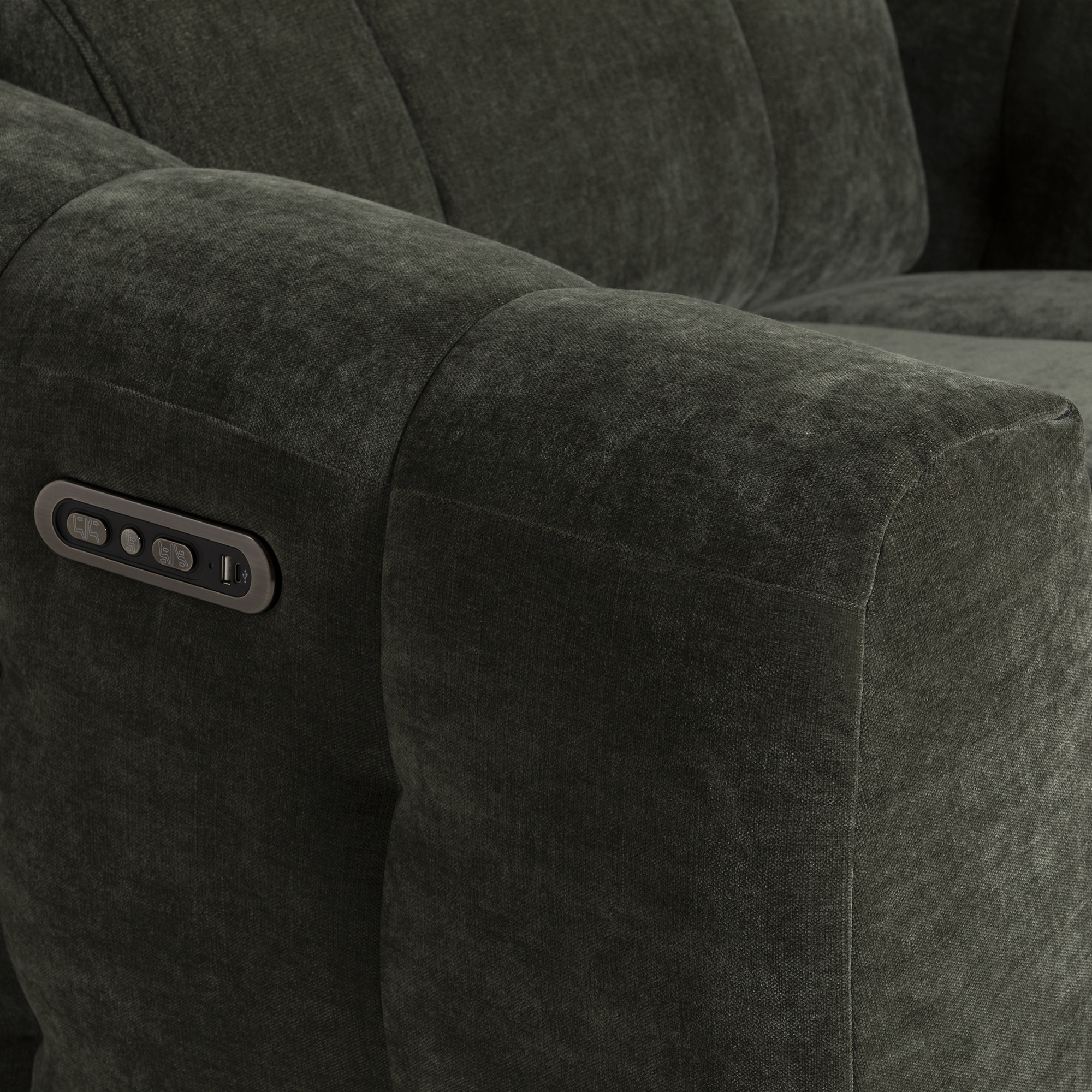 Montgomery Power Chair and Headrest - Manhattan Pine 58001 F8