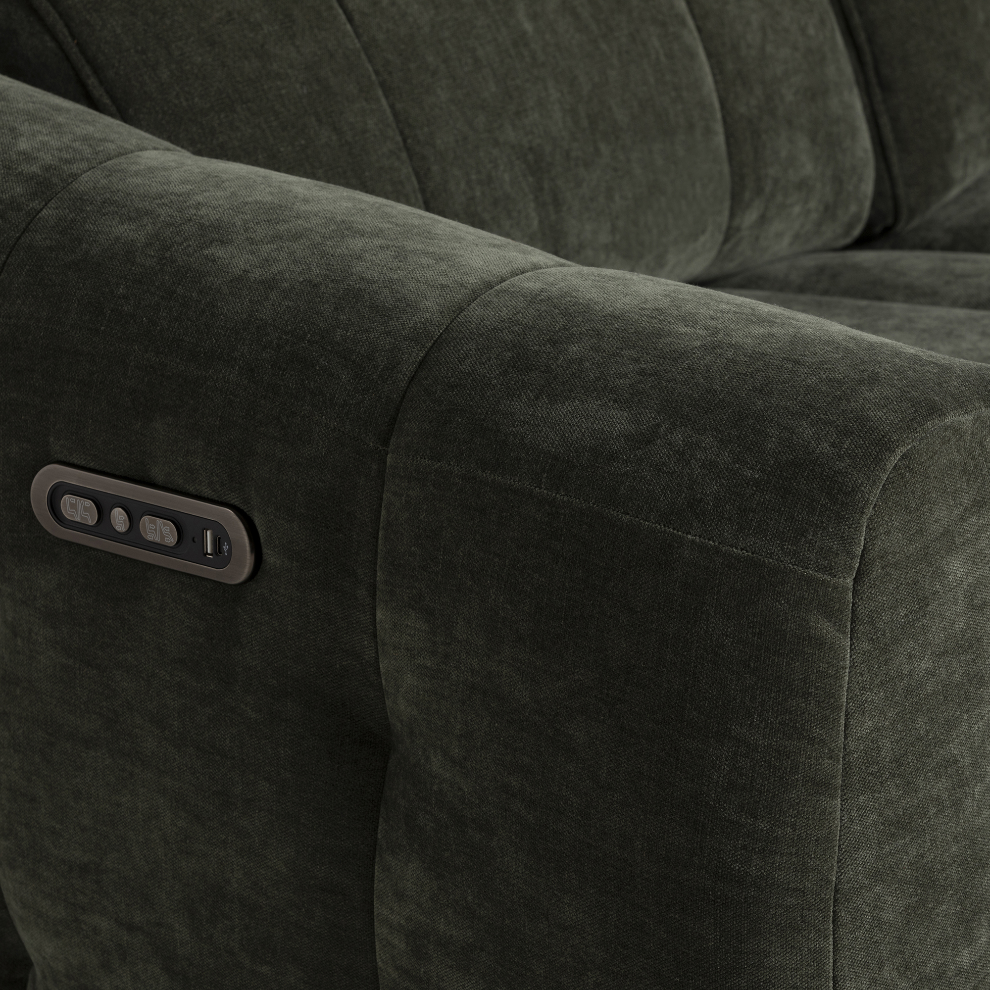 Montgomery 2 Power Seater and Headrest - Manhattan Pine 58001 F8