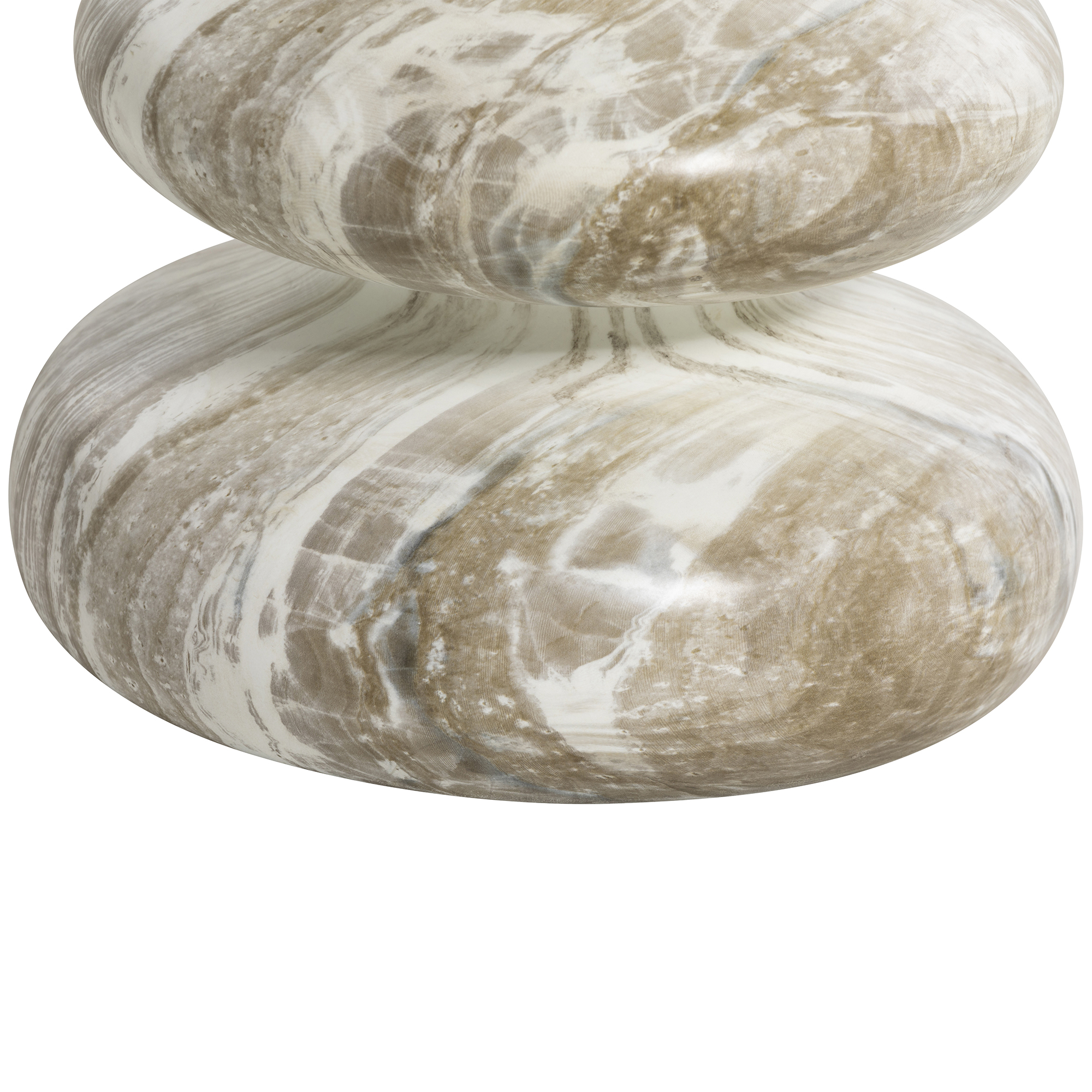 Knip Curved Garden Drinks Table - Faux Marble, Gard25