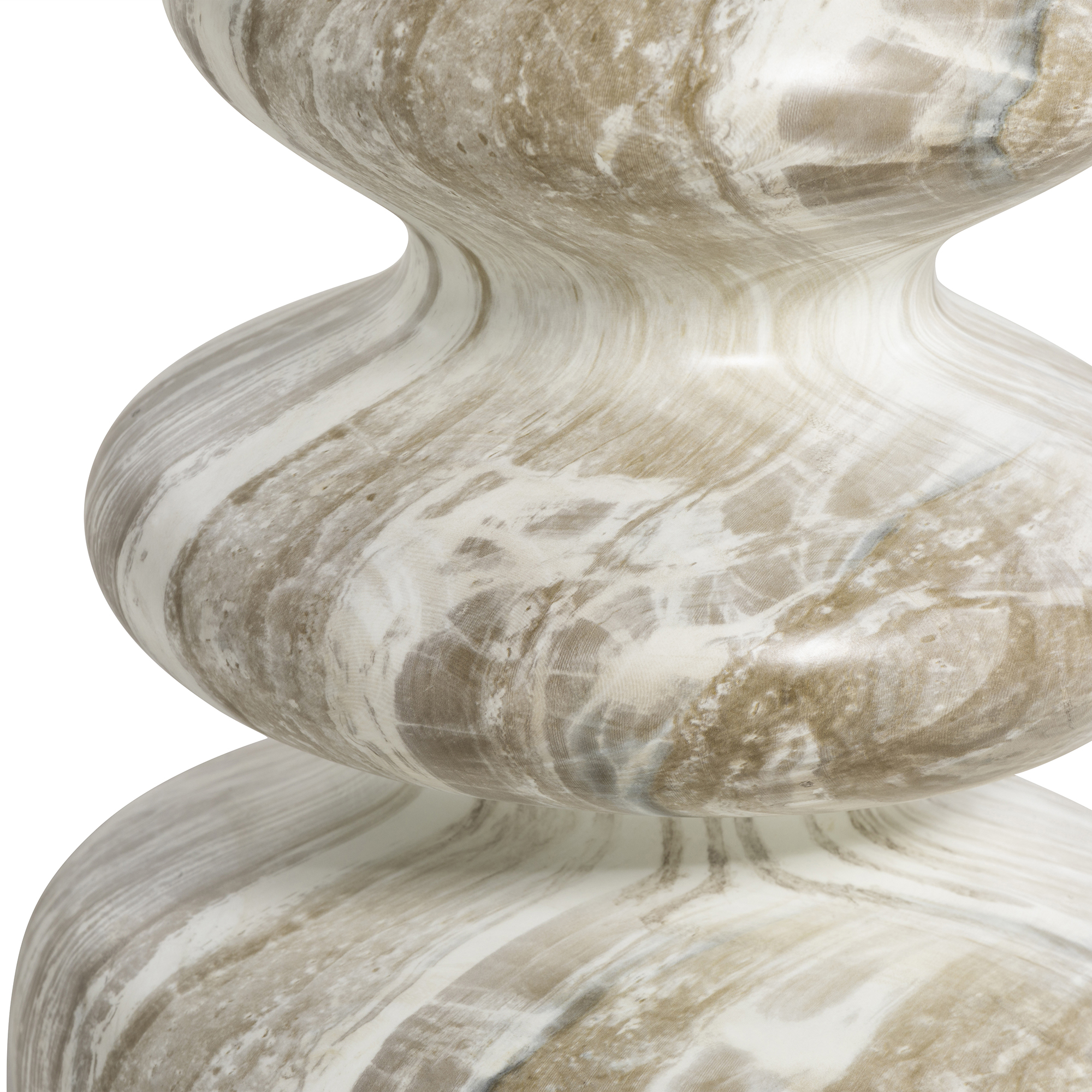 Knip Curved Garden Drinks Table - Faux Marble, Gard25