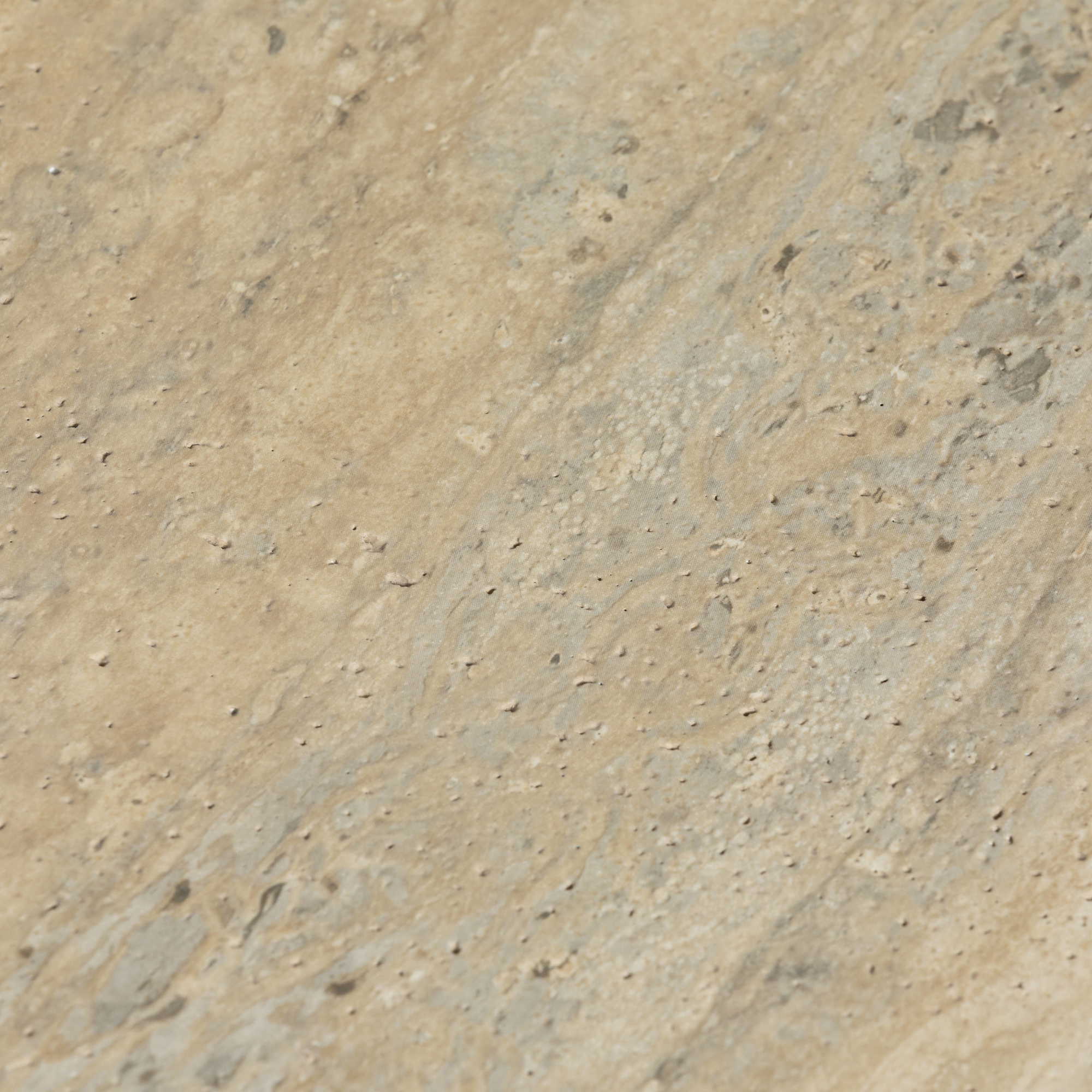 Ryde Low Dark Travertine Side Table - Faux Travertine and Chocolate Brown, Gard25