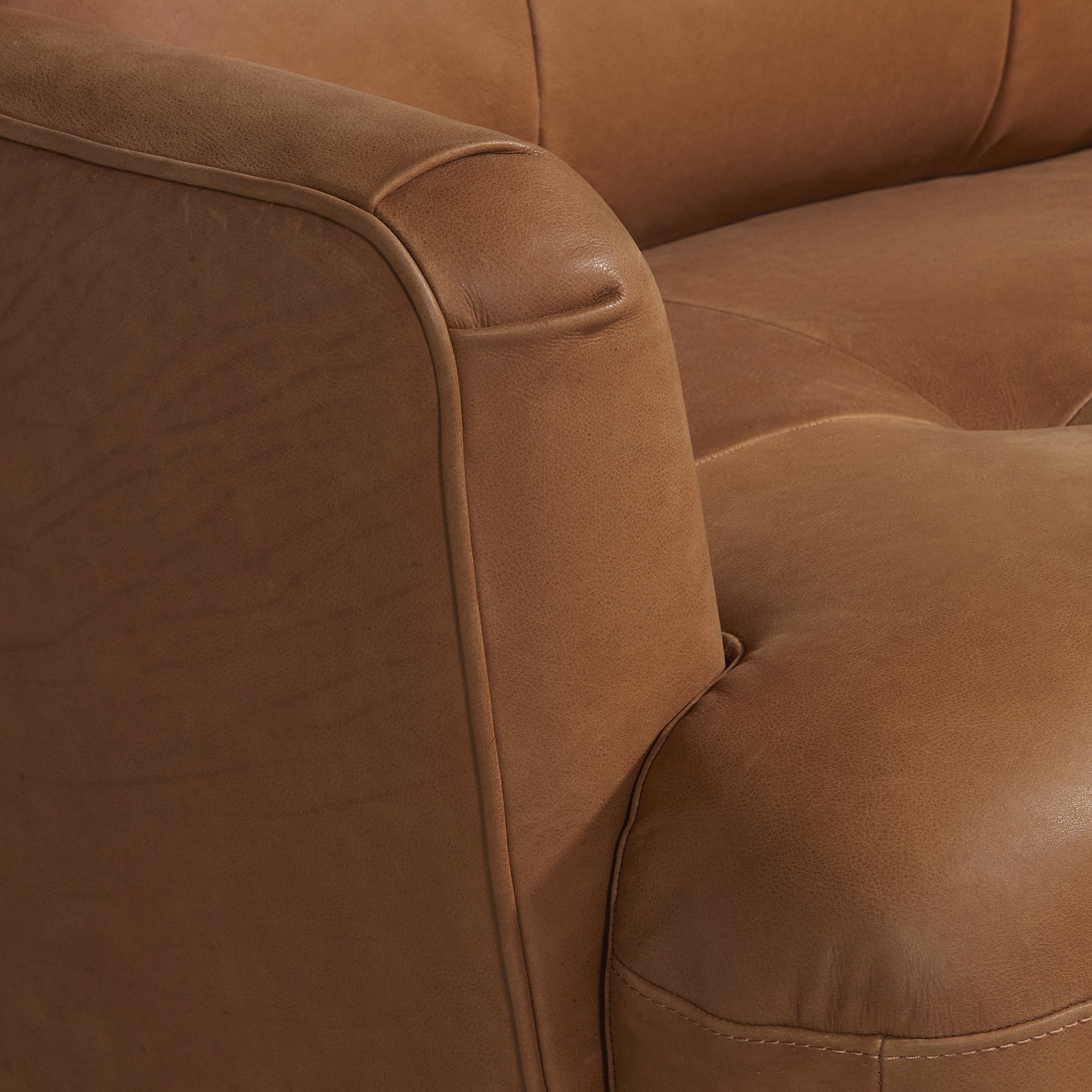 Aldo Leather Maxi Armchair, Veneto Cognac