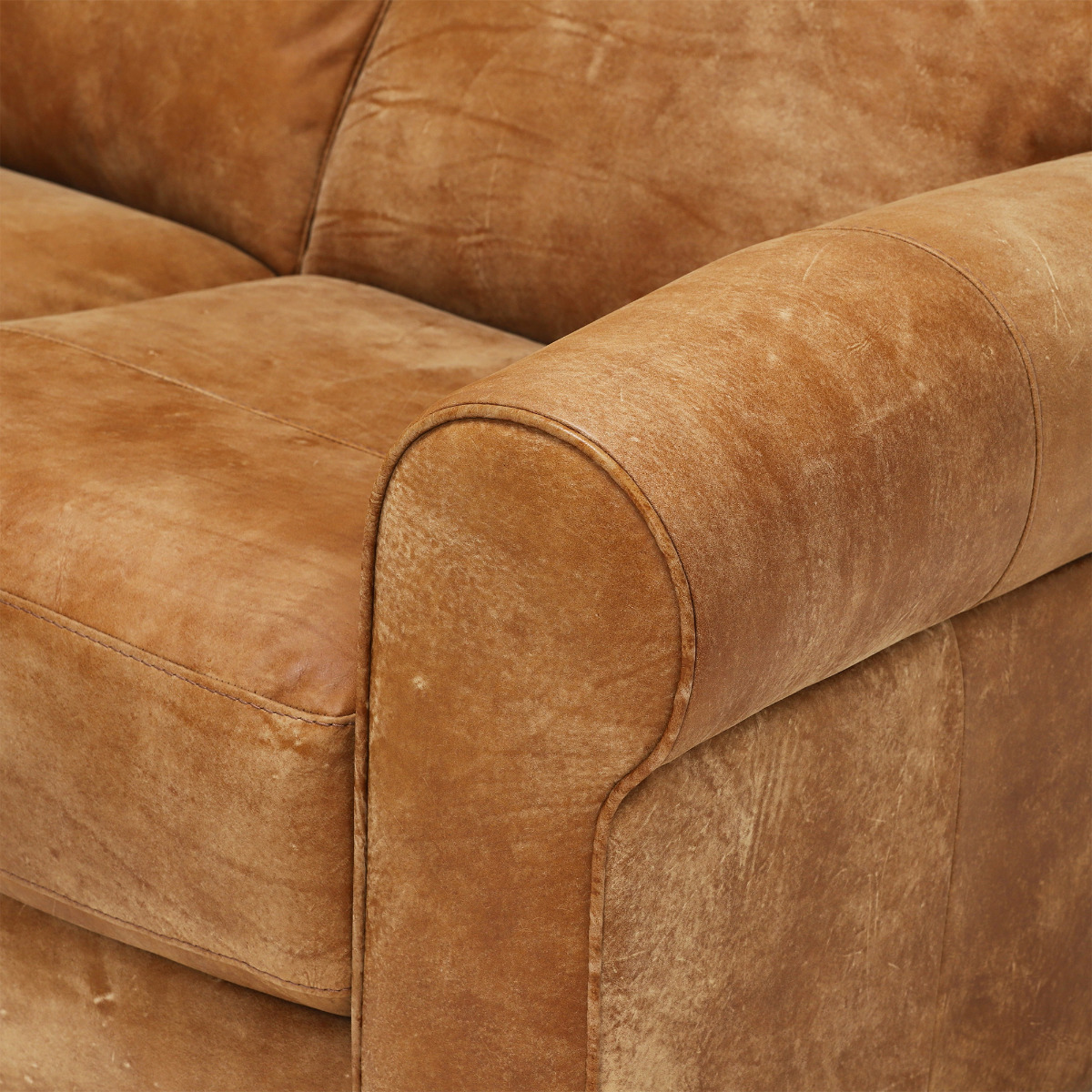 Houston Medium Leather Corner Sofa with Left Facing Chaise