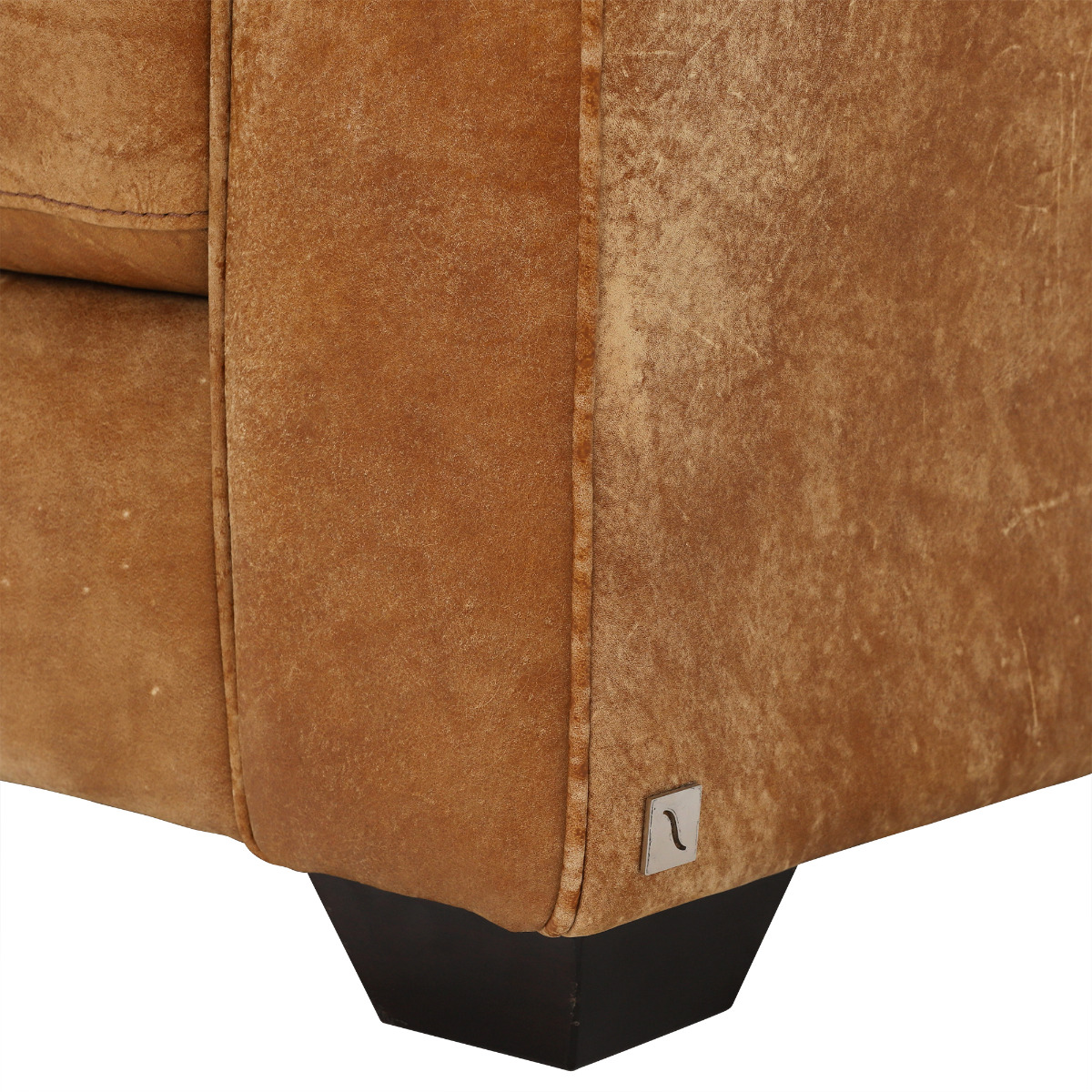 Houston Medium Leather Corner Sofa with Left Facing Chaise