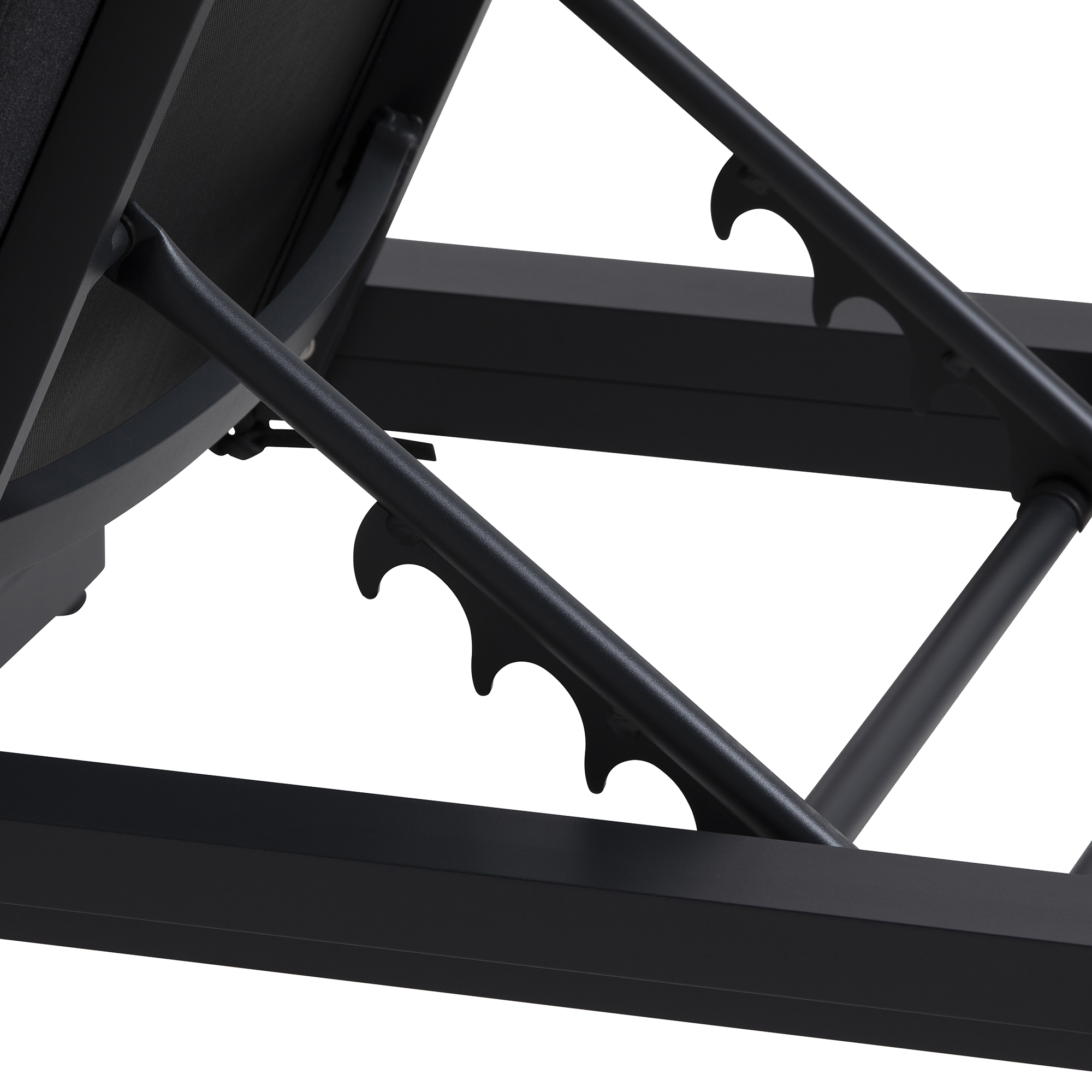 Ravello Dark Grey Sun Lounger With Garden Side Table