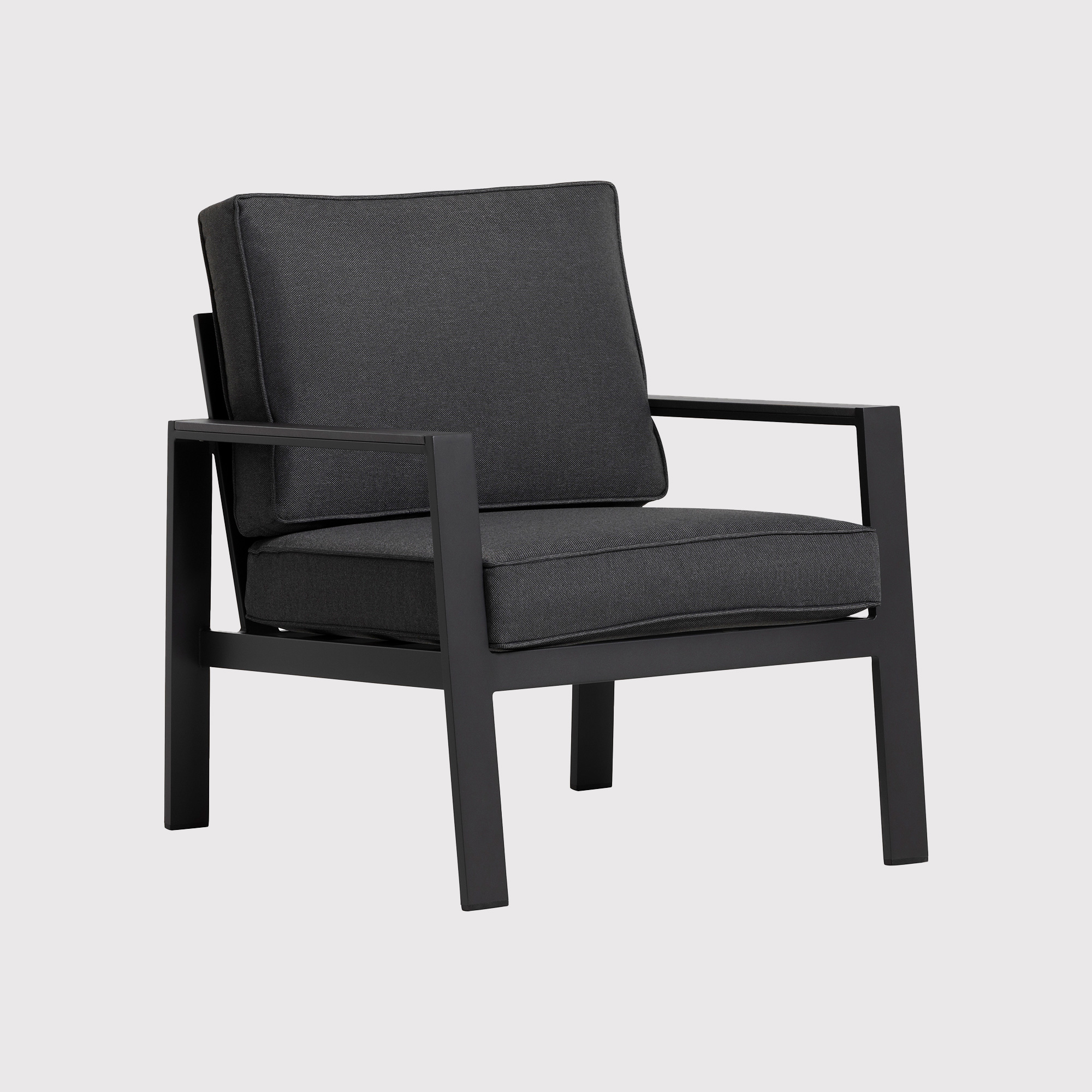 Fierza Grey Garden Lounge Chair