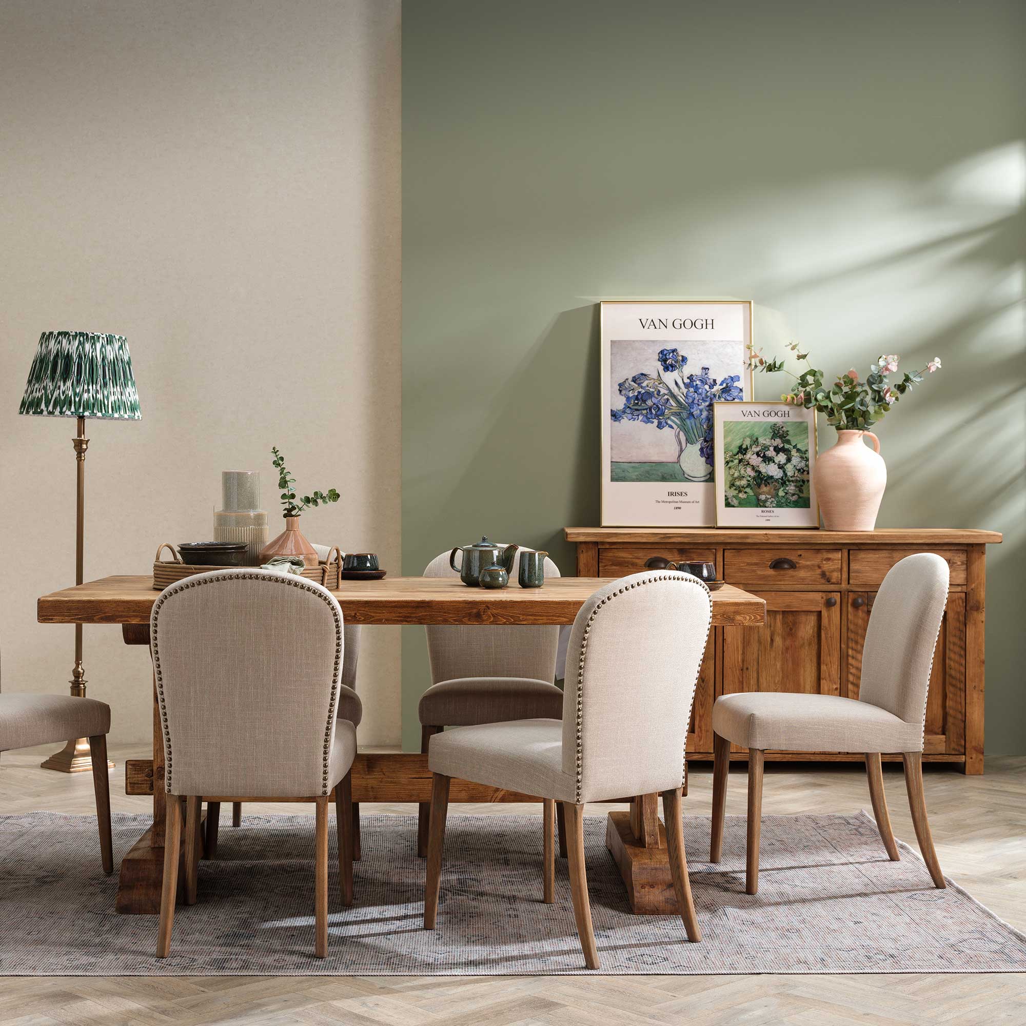 Covington Reclaimed Wood 180cm Dining Table, Seats 6