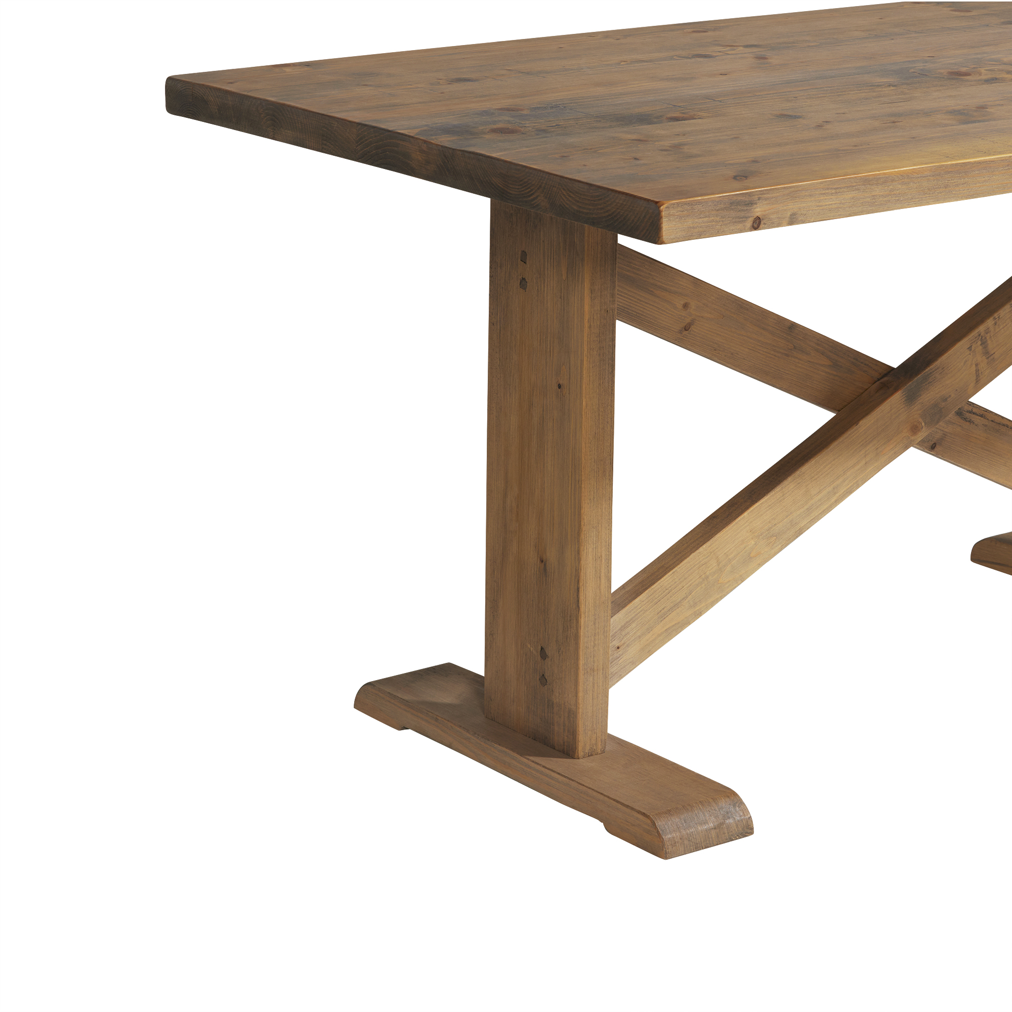 Newsham Dining Table 150cm - Grey Waxed Finish