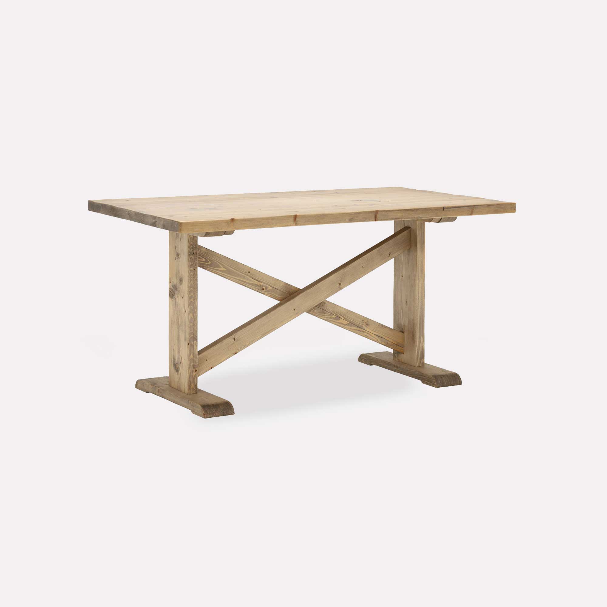 Newsham Dining Table 150cm - Grey Waxed Finish