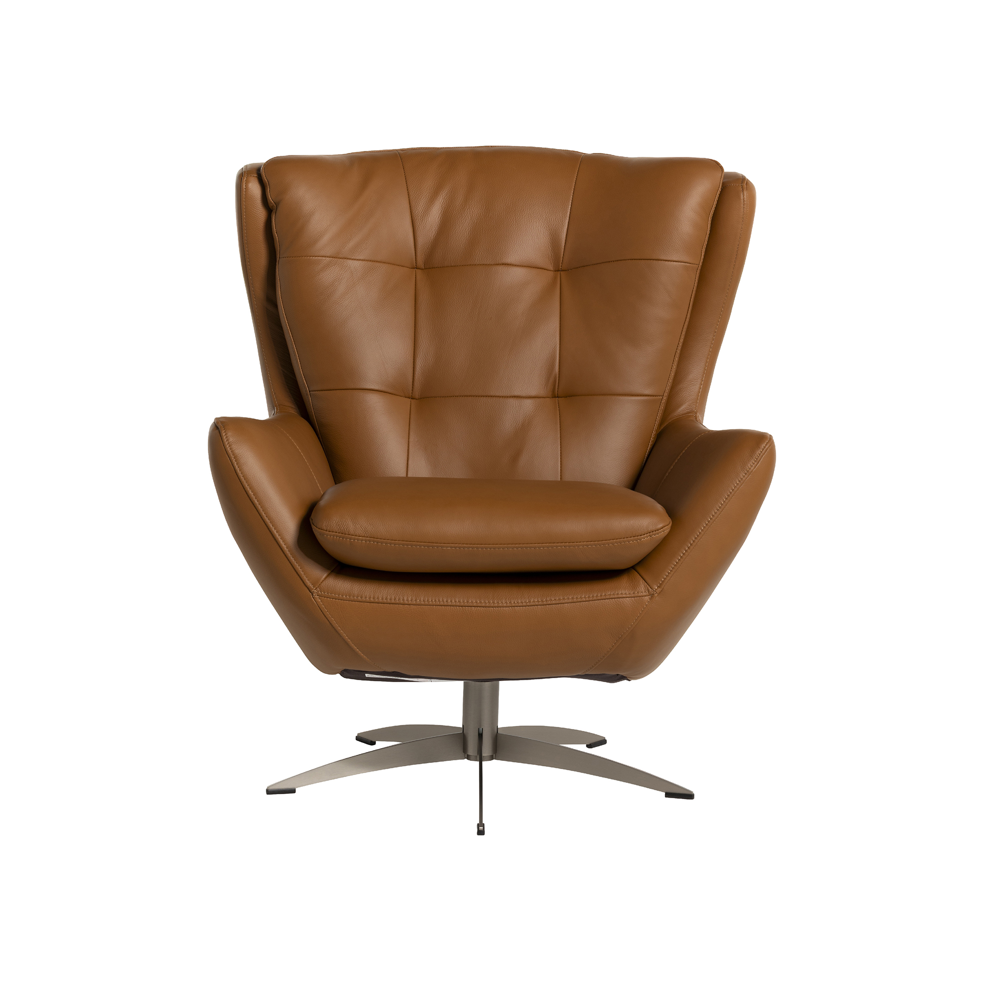 Mills Swivel Chair - Bergen Tan