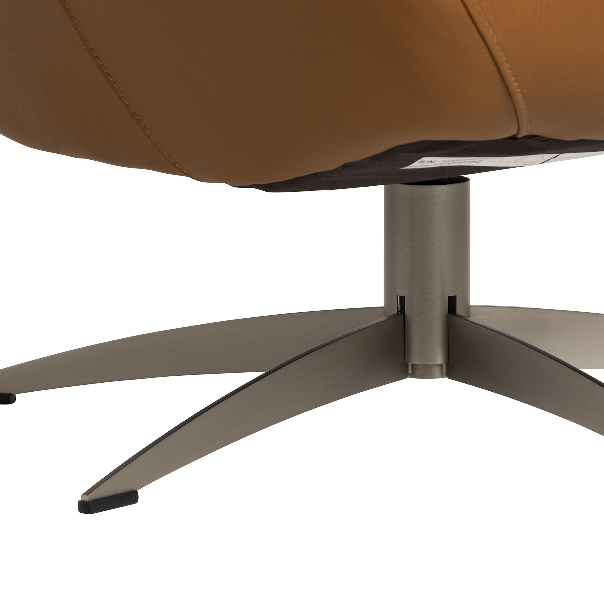 Mills Swivel Chair - Bergen Tan