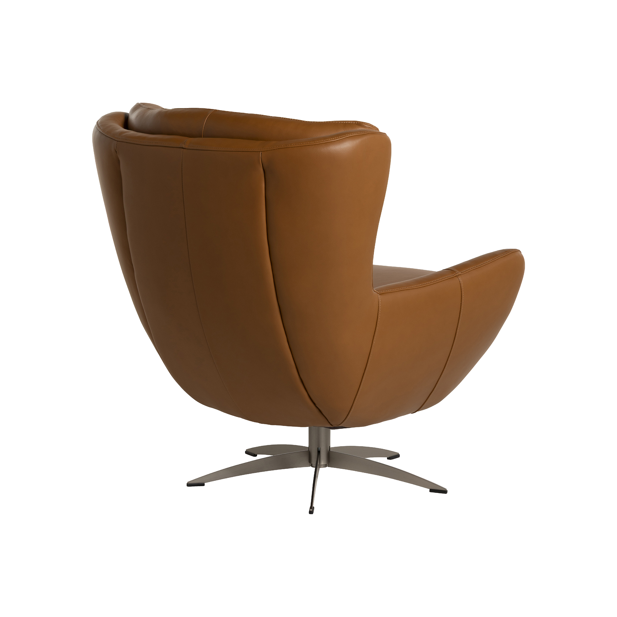 Mills Swivel Chair - Bergen Tan