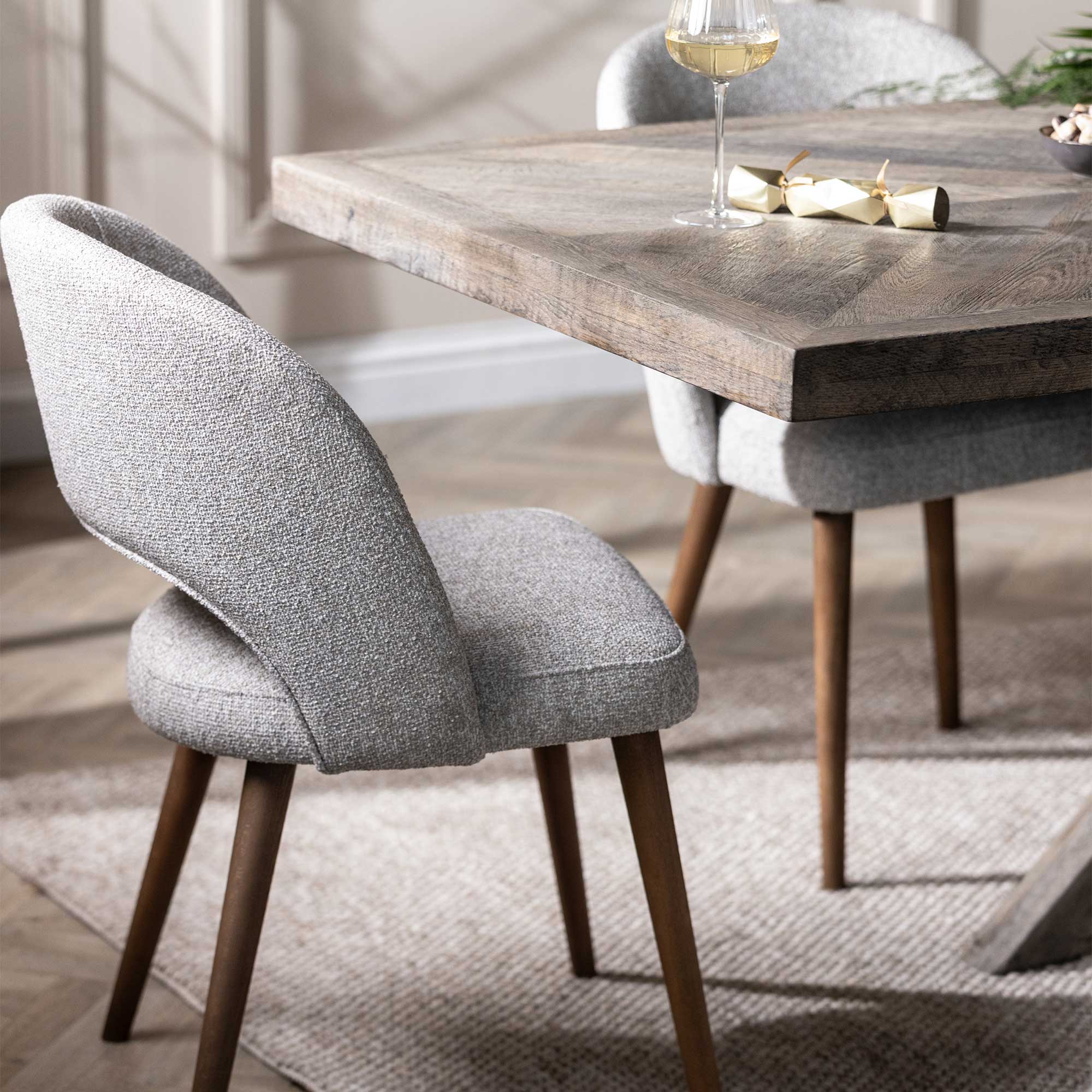 Beck Chair - Canvas 18 and Weathered Oak