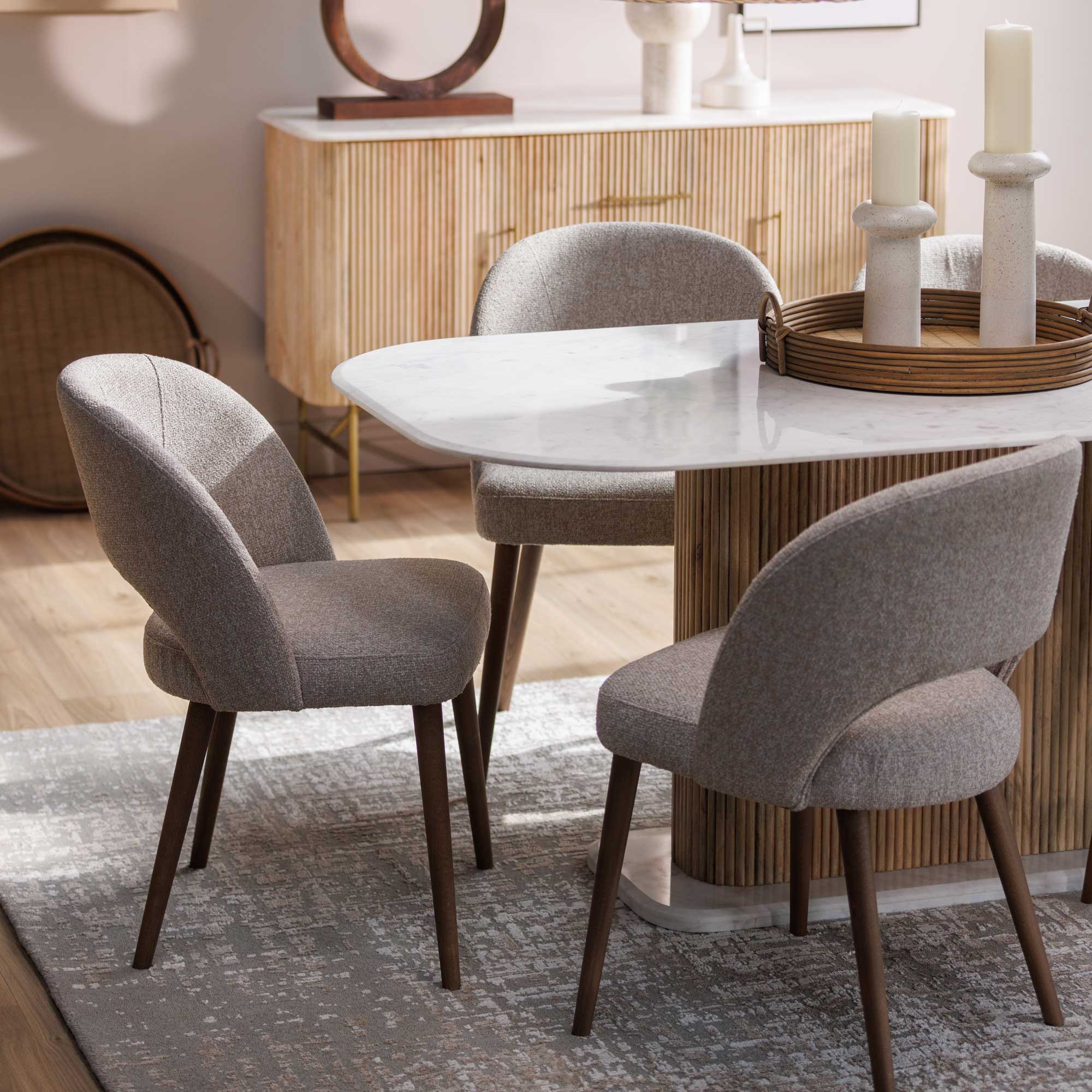 Beck Chair - Canvas 18 and Weathered Oak