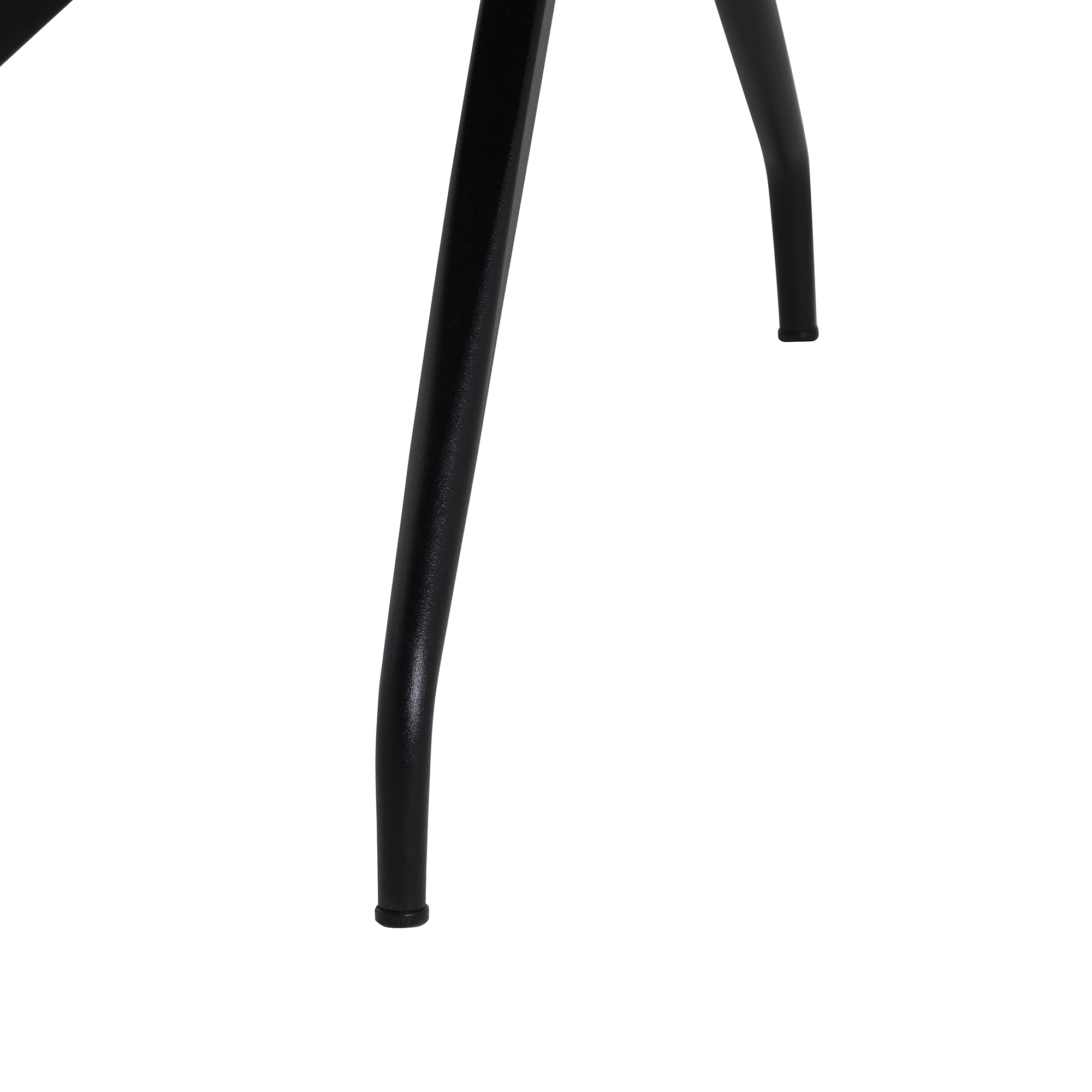 Cagney Golden Curved Open Back Fabric Swivel Chair, Matt Black