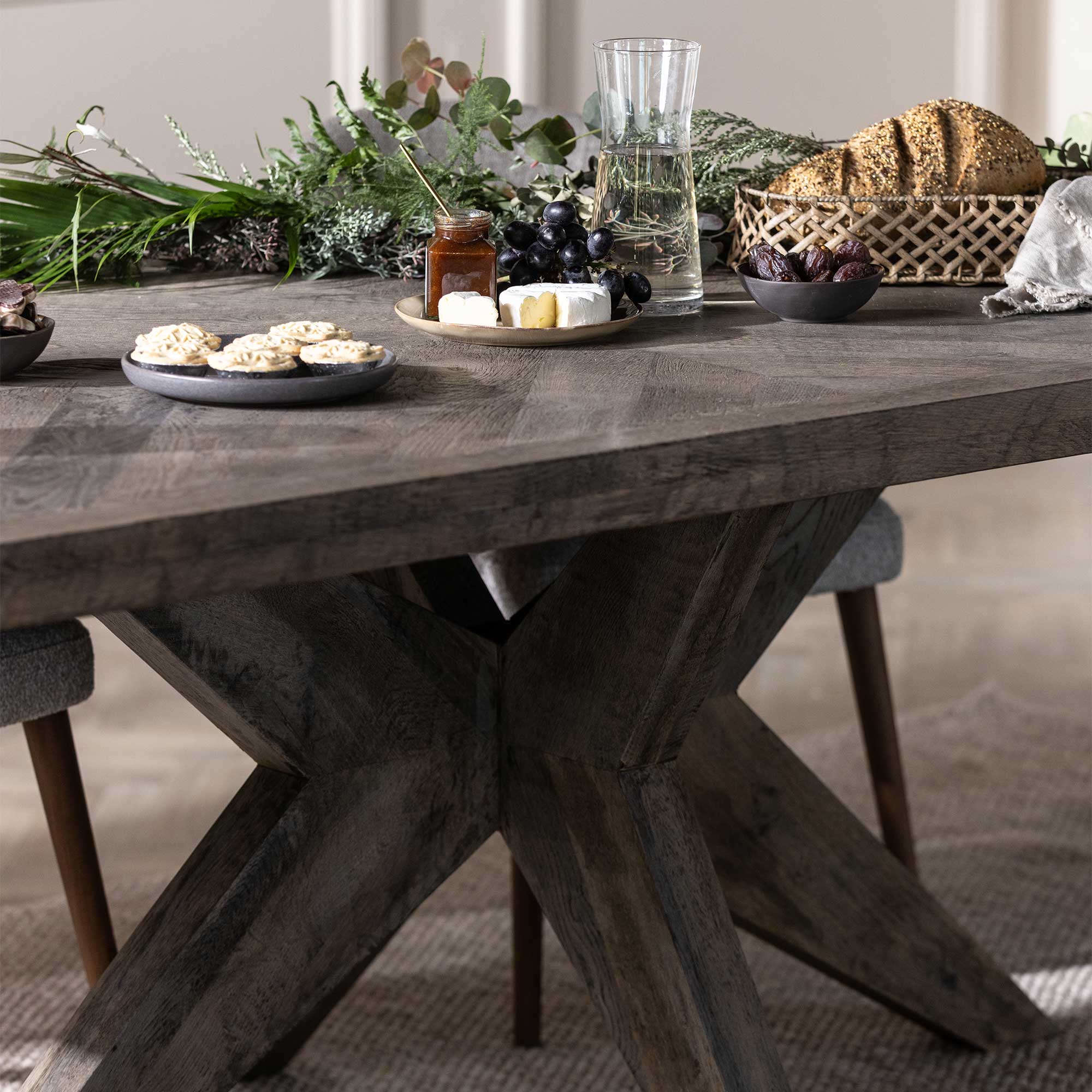 Oberon Dining Table - Oak Bc Silverback