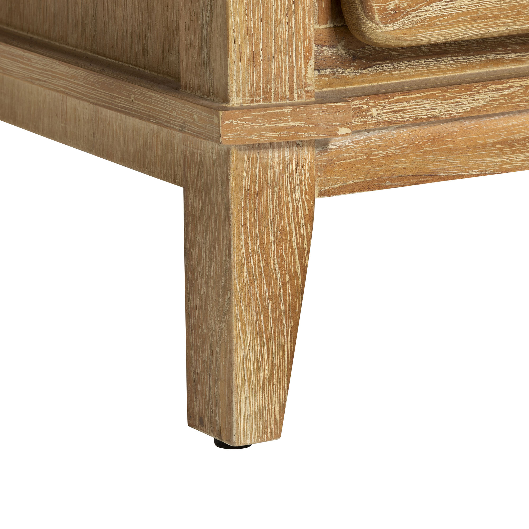 Selene Brown Mindi Wood 7 Drawer Chest, Golden oak Mindi wood