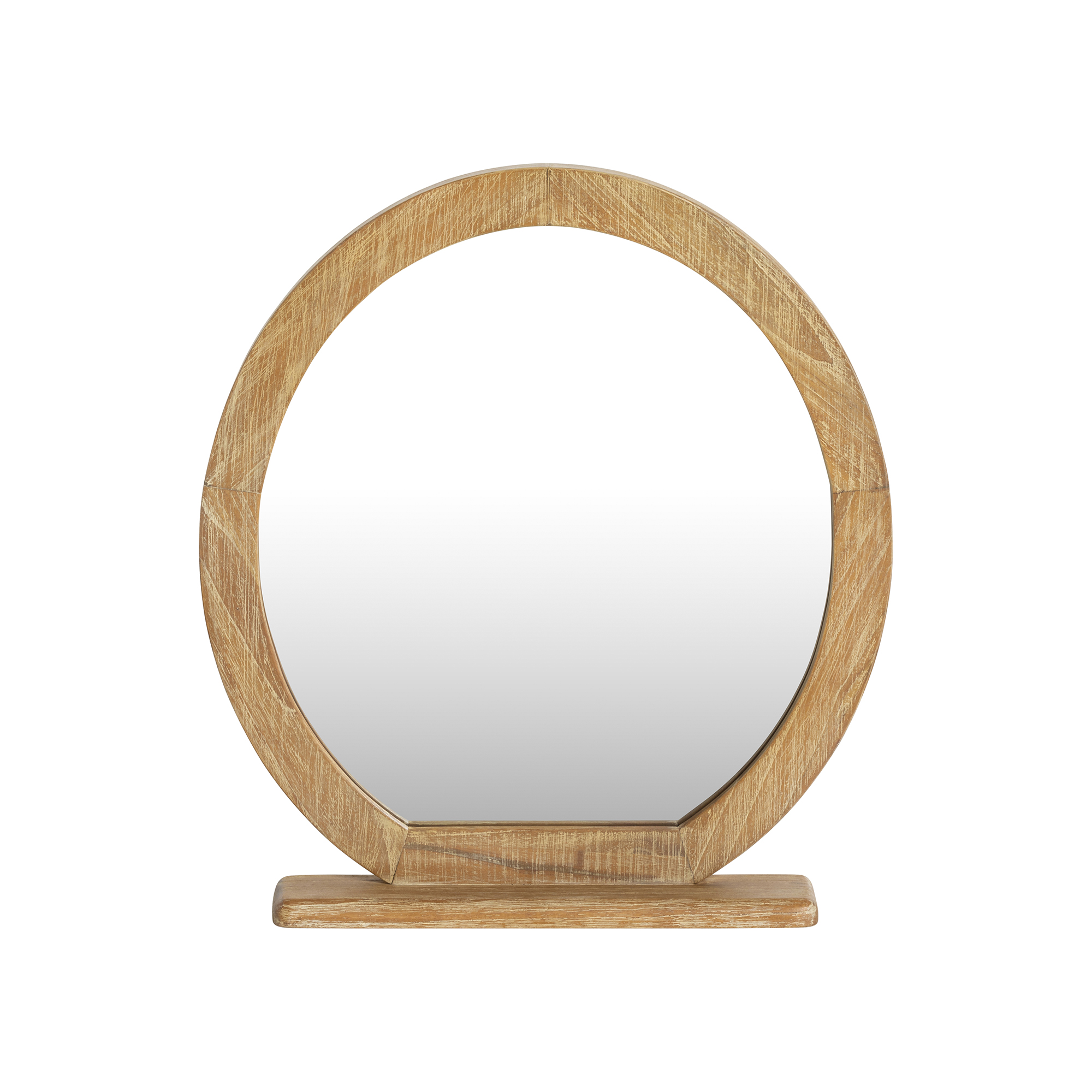Selene Brown Mindi Wood Dressing Table Mirror, Golden oak Mindi wood