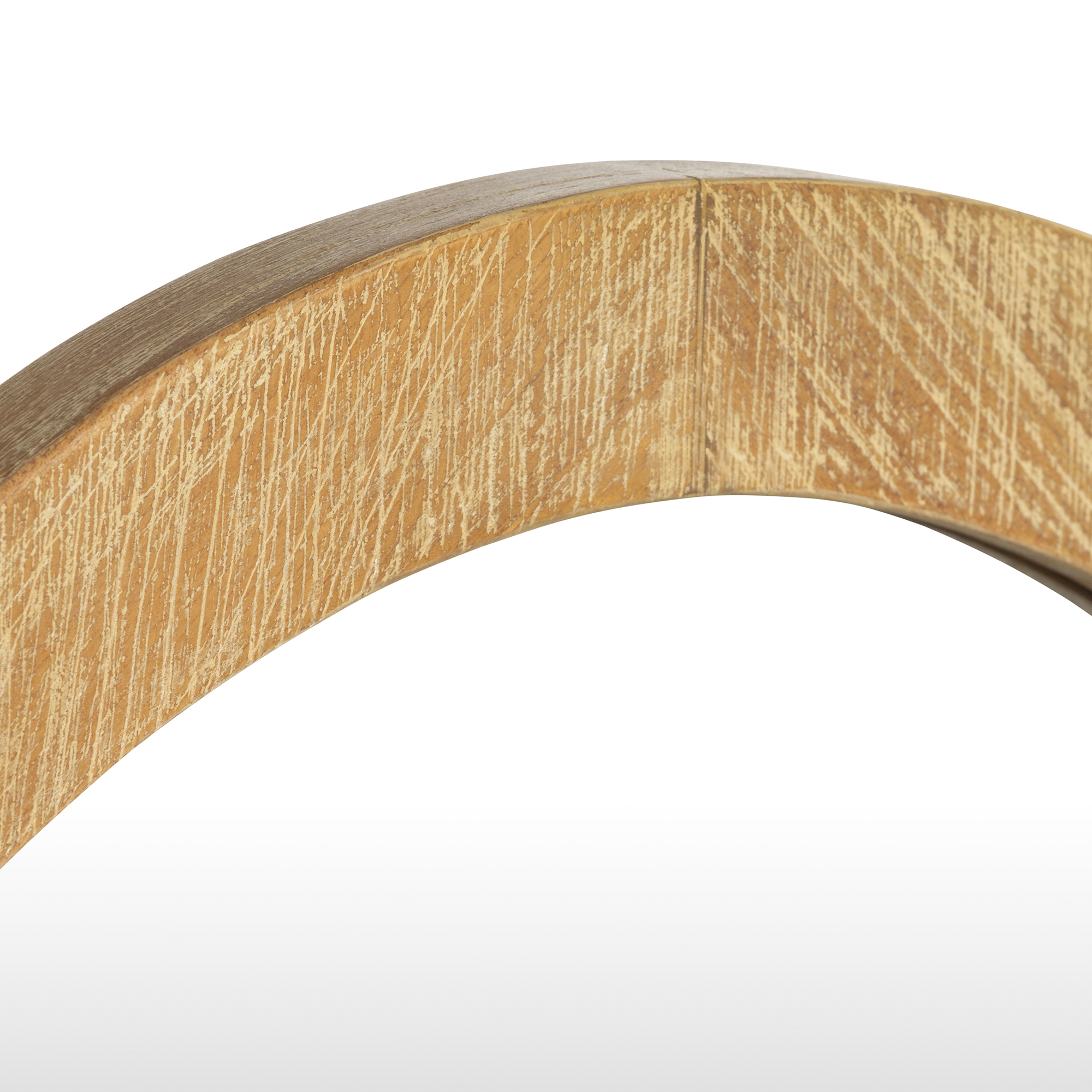 Selene Brown Mindi Wood Dressing Table Mirror, Golden oak Mindi wood