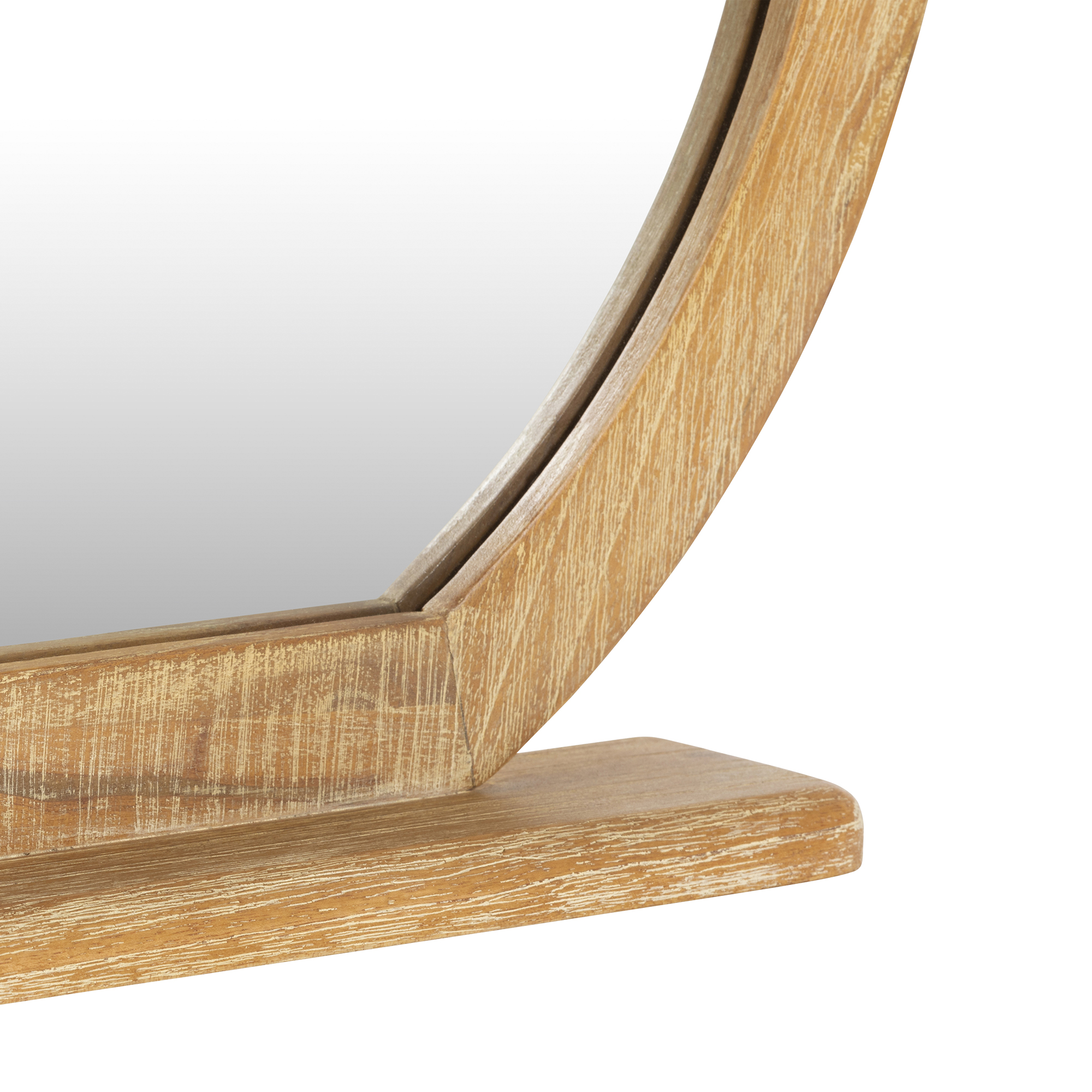 Selene Brown Mindi Wood Dressing Table Mirror, Golden oak Mindi wood