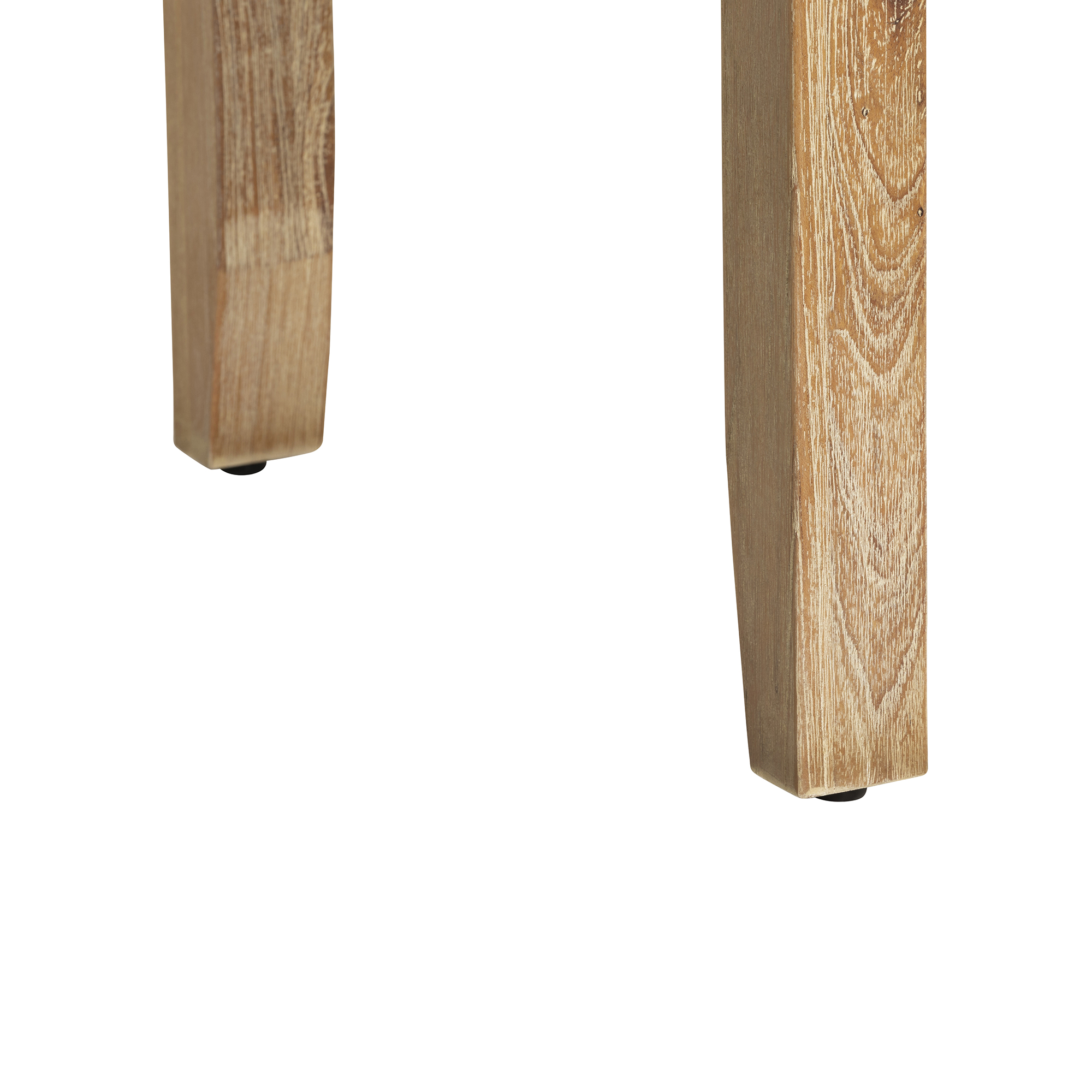 Selene Brown Mindi Wood Stool, Golden oak Mindi wood