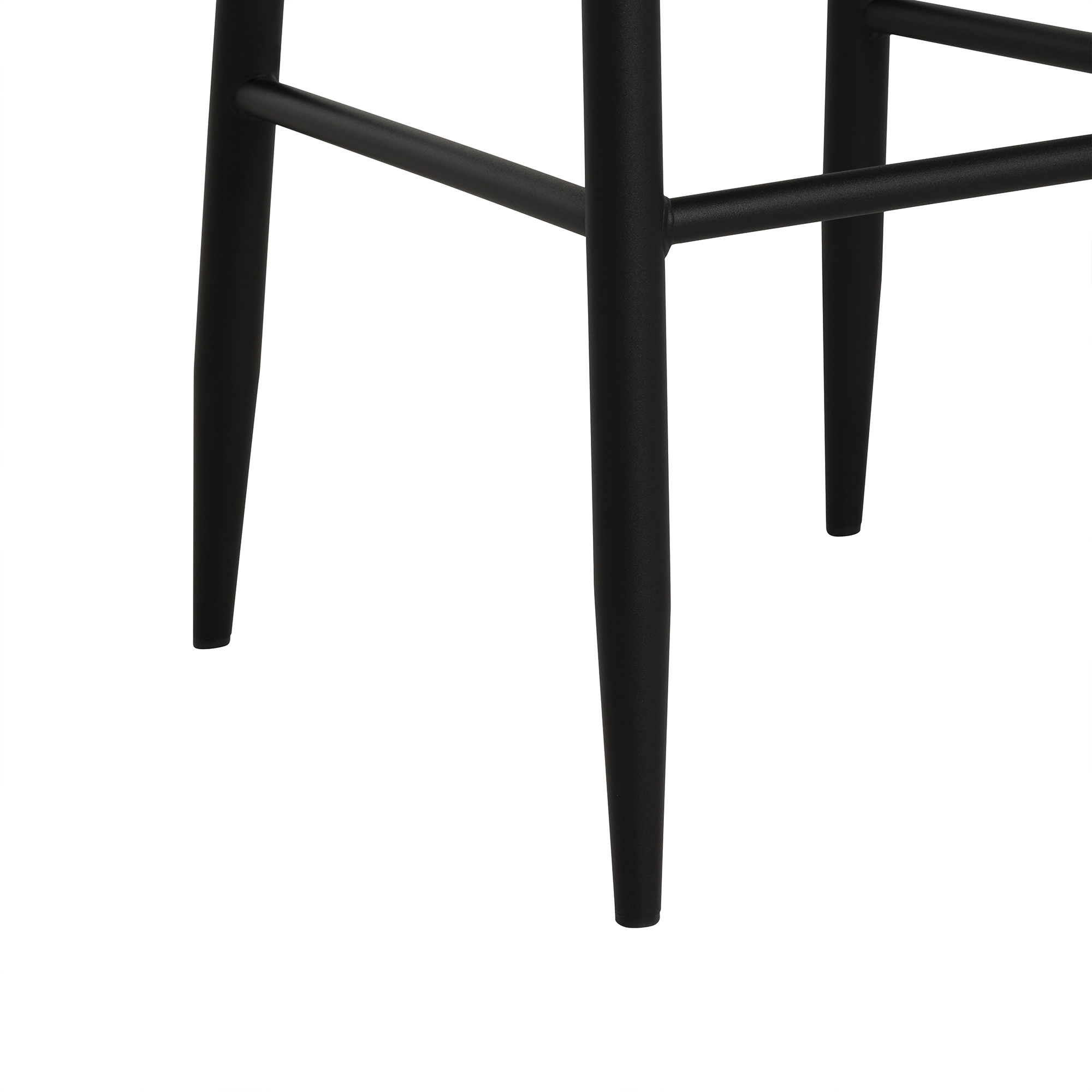 Rivington Golden Velvet Quilted Bar Stool, Mustard Velvet and Black Legs