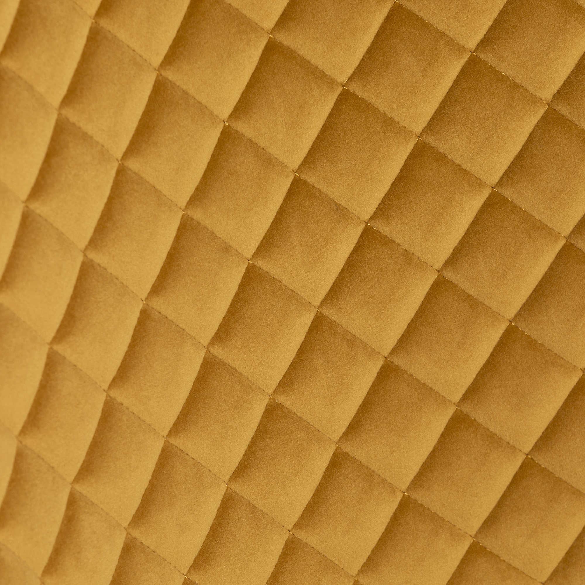 Rivington Golden Velvet Quilted Dining Chair, Mustard Velvet and Black Legs