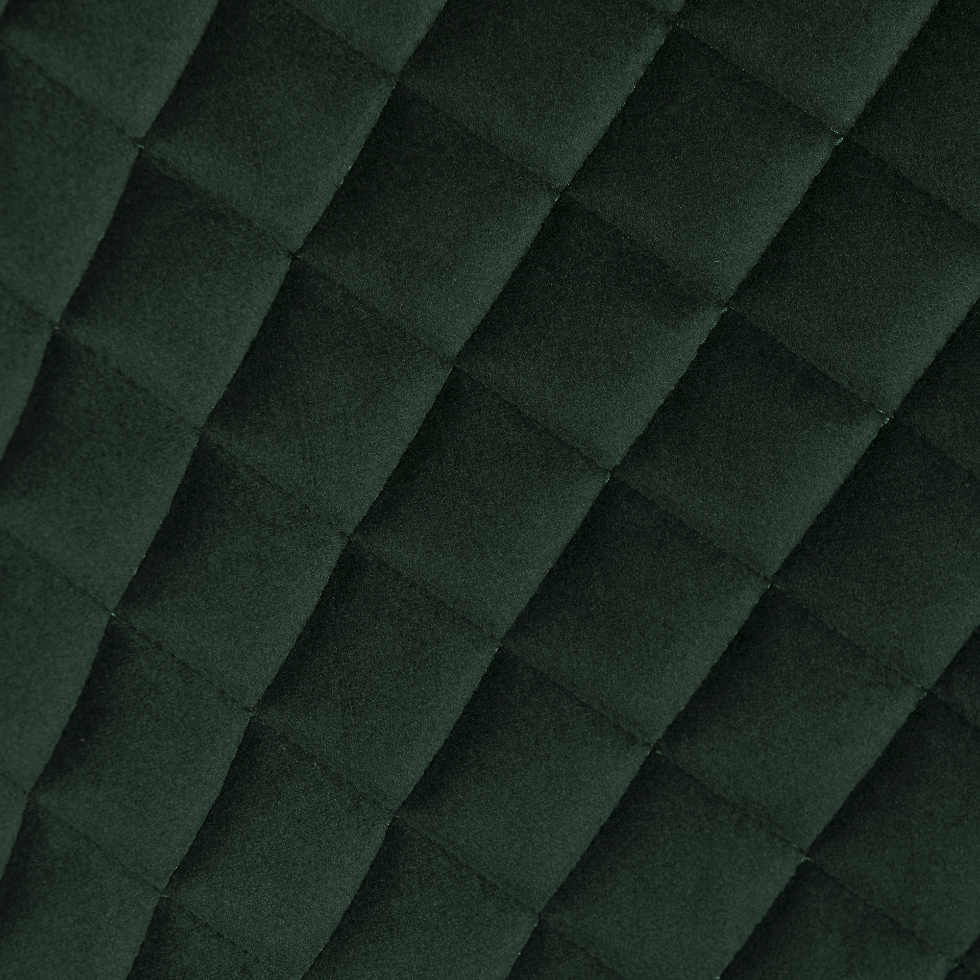 Rivington Green Velvet Quilted Counter Stool with Black Legs, Dark Brown PU and Black Legs