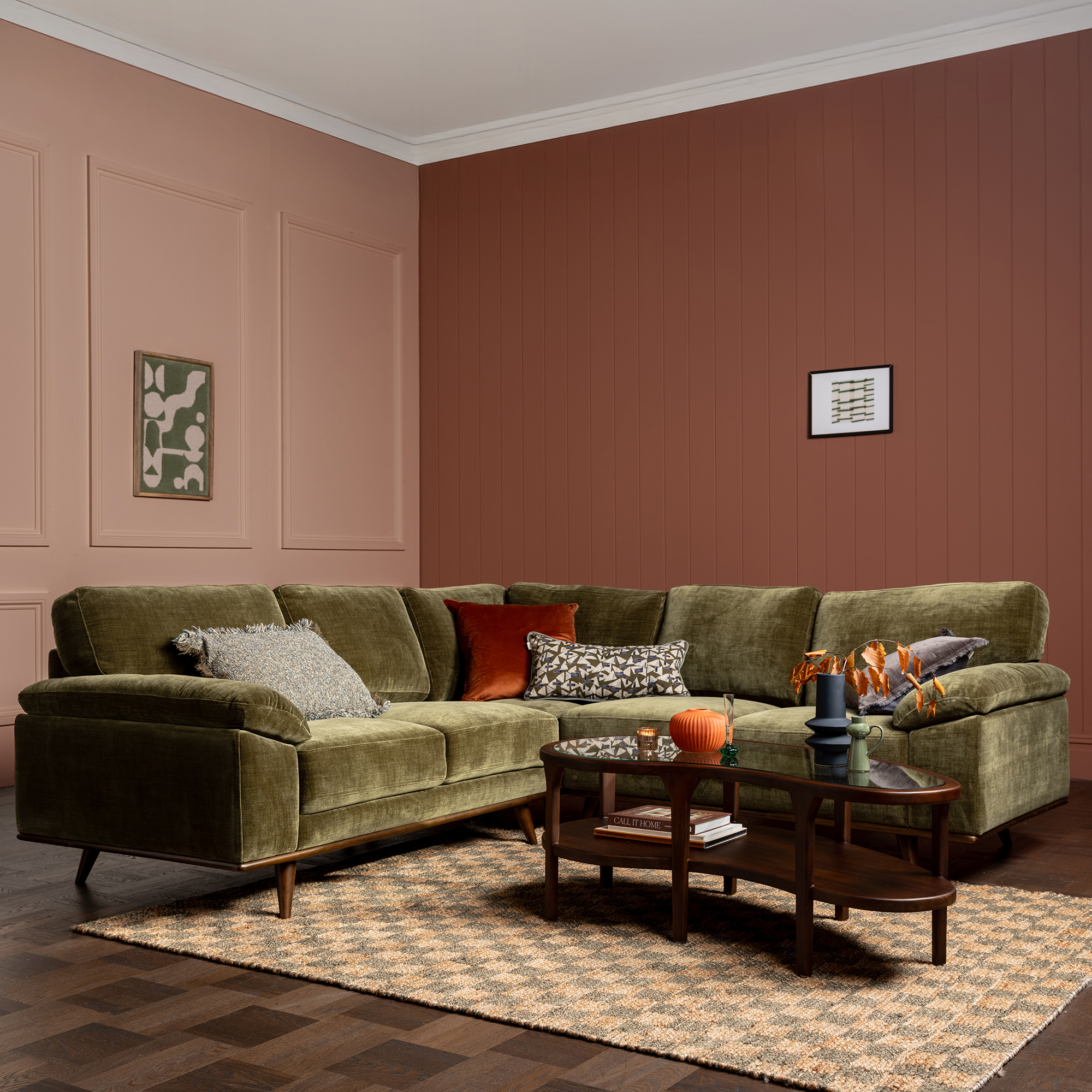 Bowes Green Fabric Corner Group Sofa