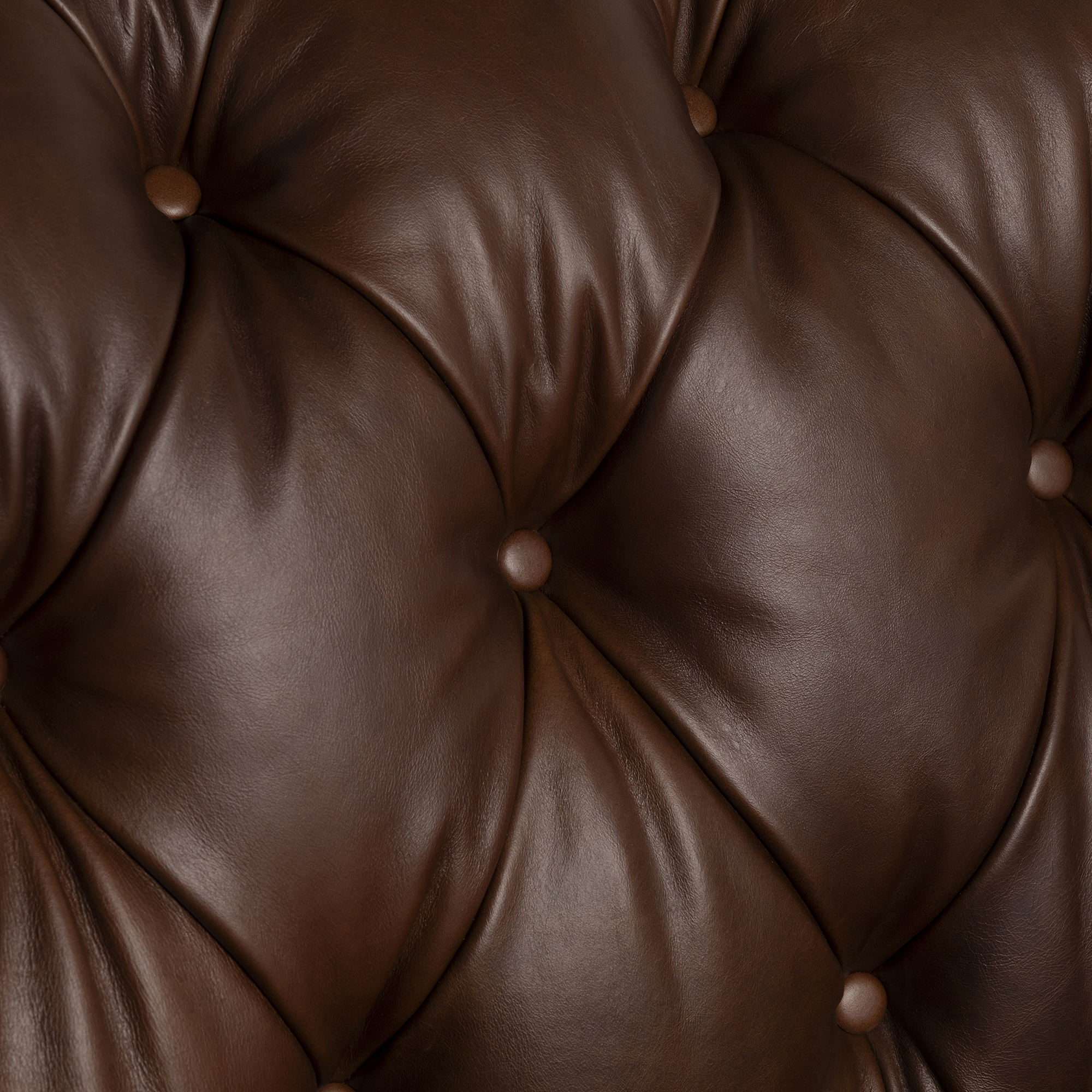 Caversham 3 Seater Sofa - Wildwood Noix, Dark Castor Foot and Antique Studs