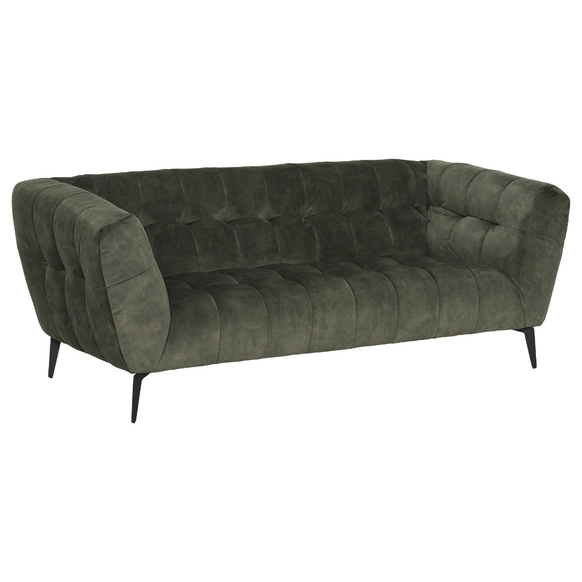 Azalea Dark Green Velvet 2 Seater Sofa