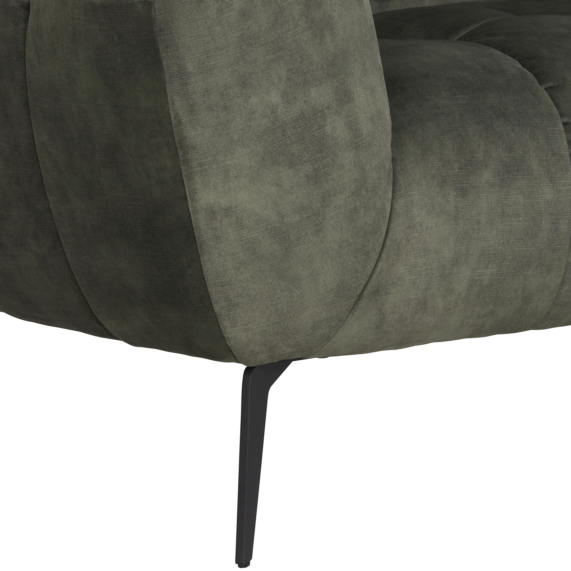 Azalea Dark Green Velvet 3 Seater Sofa