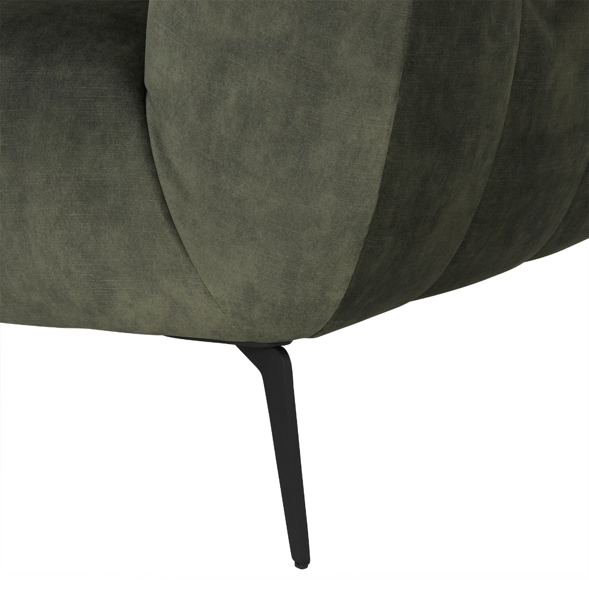 Azalea Dark Green Velvet Left H and  Corner Sofa