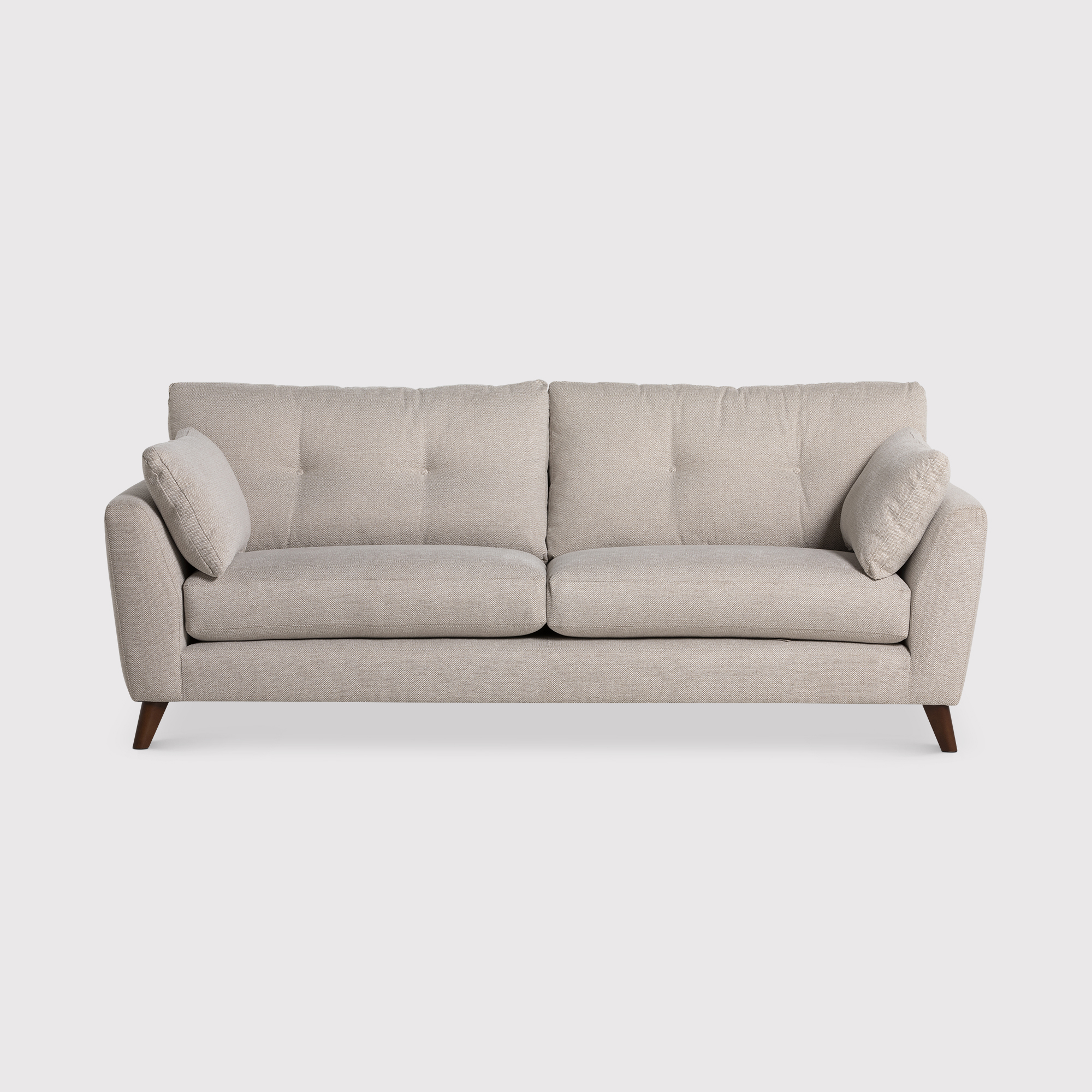 Benton Extra Large Sofa - House Woven Chenille Natural and Medium Feet