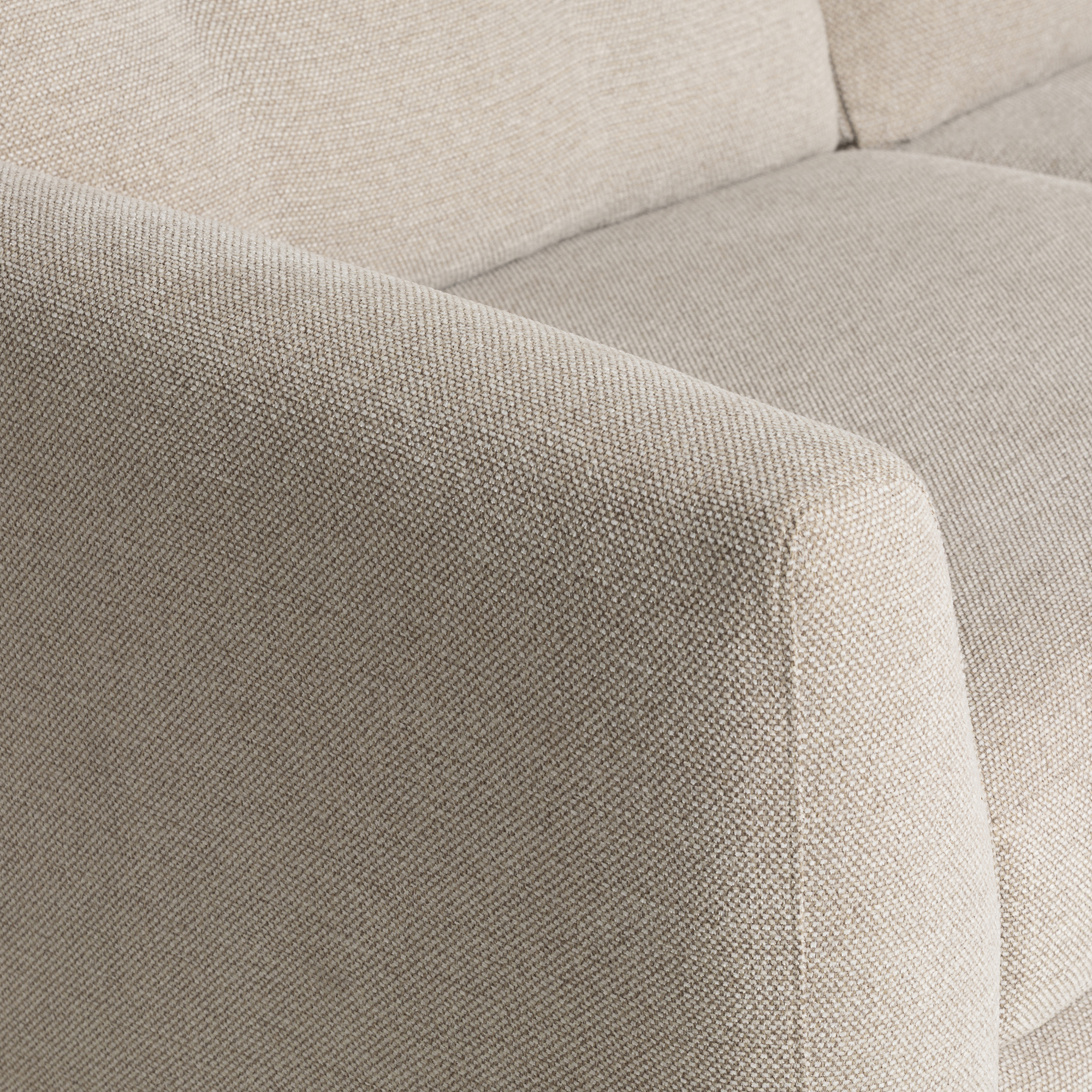 Benton Loveseat - House Woven Chenille Natural and Medium Feet
