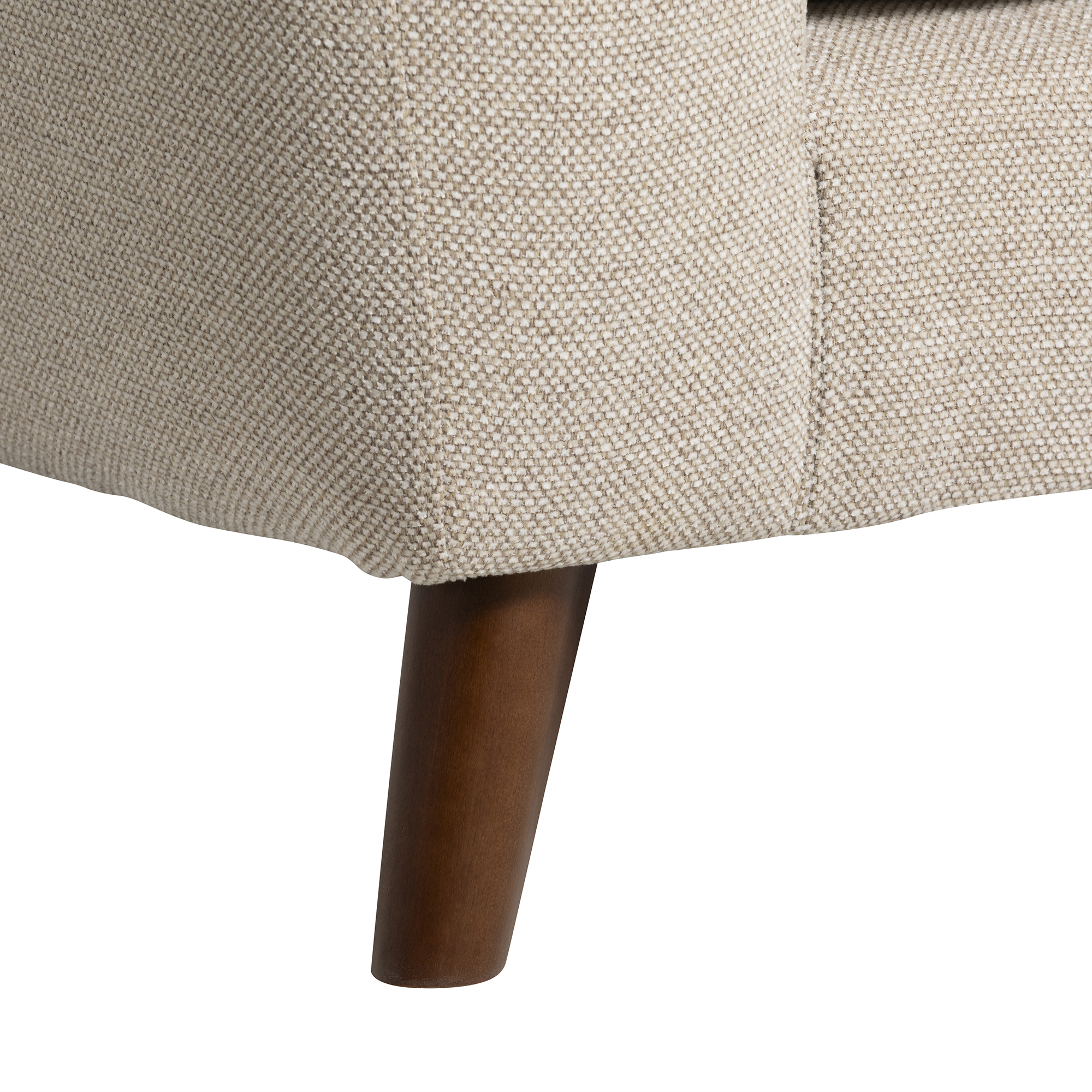 Benton Loveseat - House Woven Chenille Natural and Medium Feet