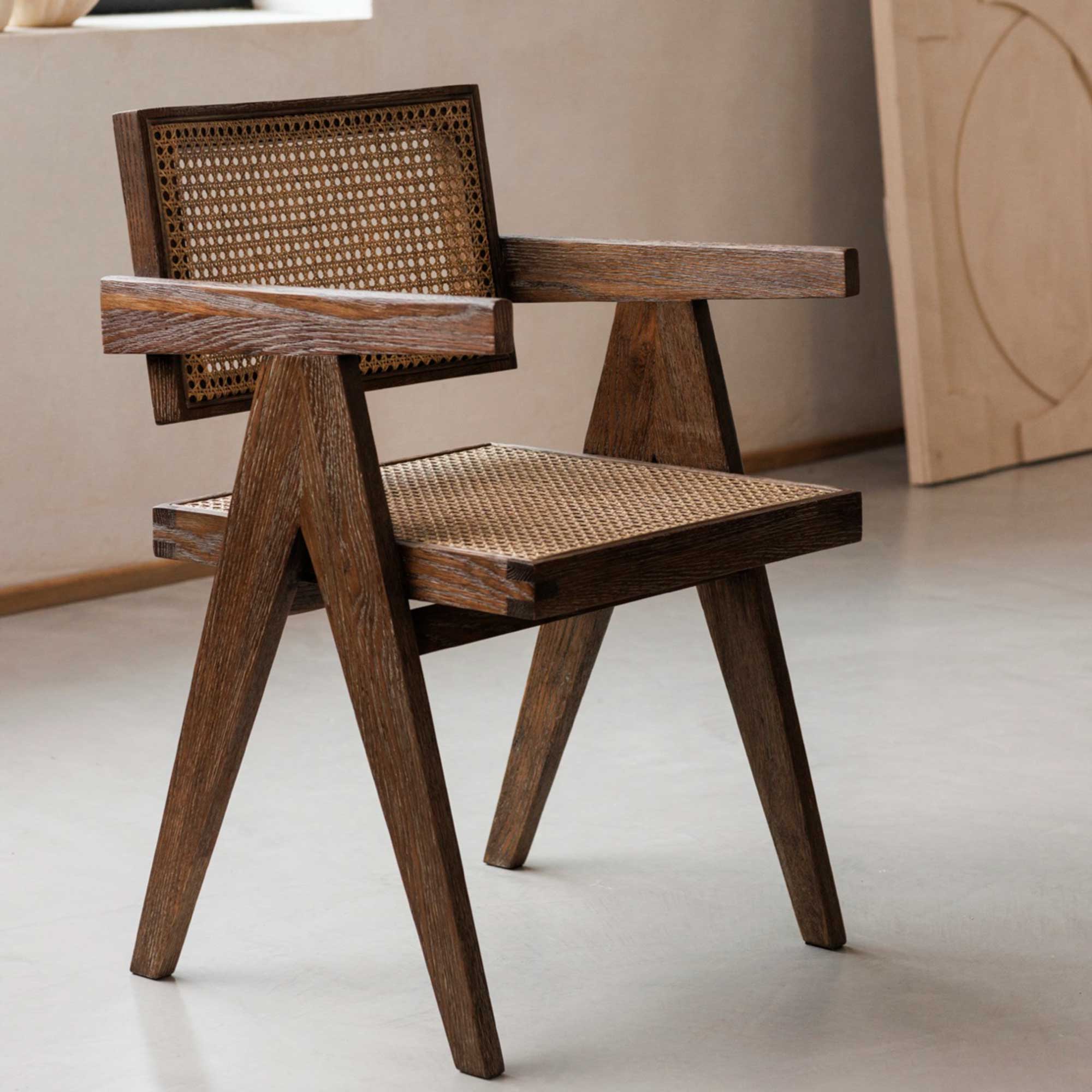 Cody Armchair - Tawny Oak And Almond Rattan