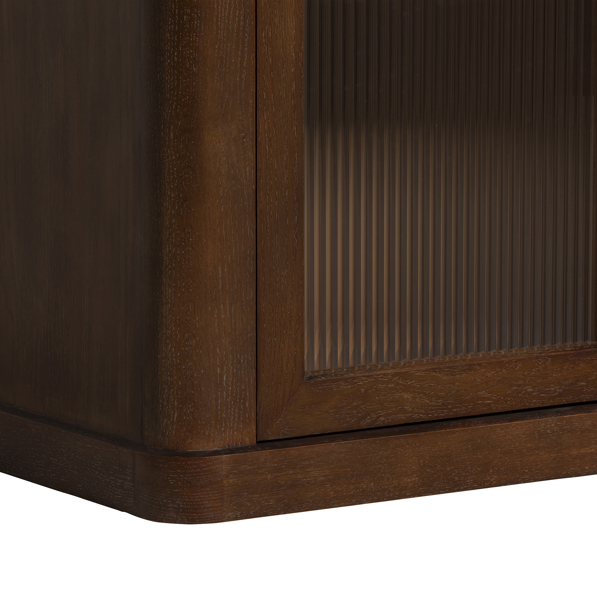 Haynes Sideboard - White Marble and Brown Oak