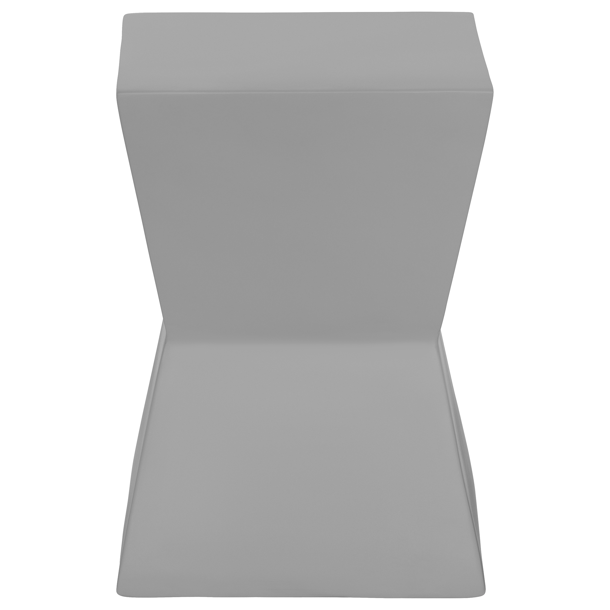 Acer Square Light Grey Concrete Effect Garden Stool, Linen