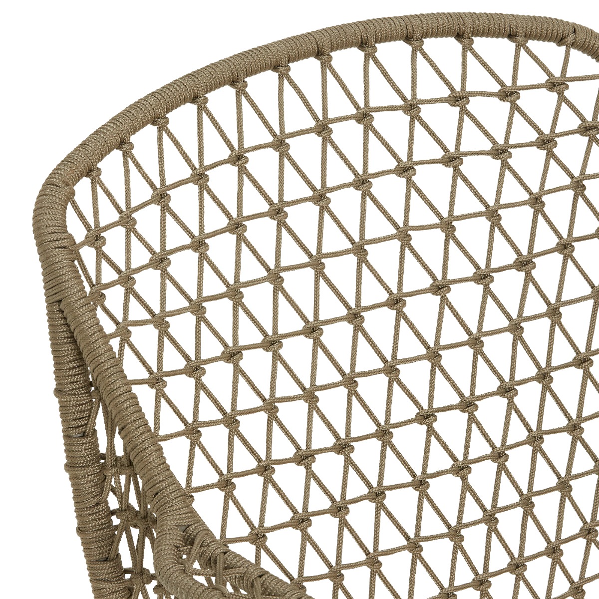 Argent Taupe Woven Garden Chair With Cream Seat Cushion, Platinum With Cushion Cloud